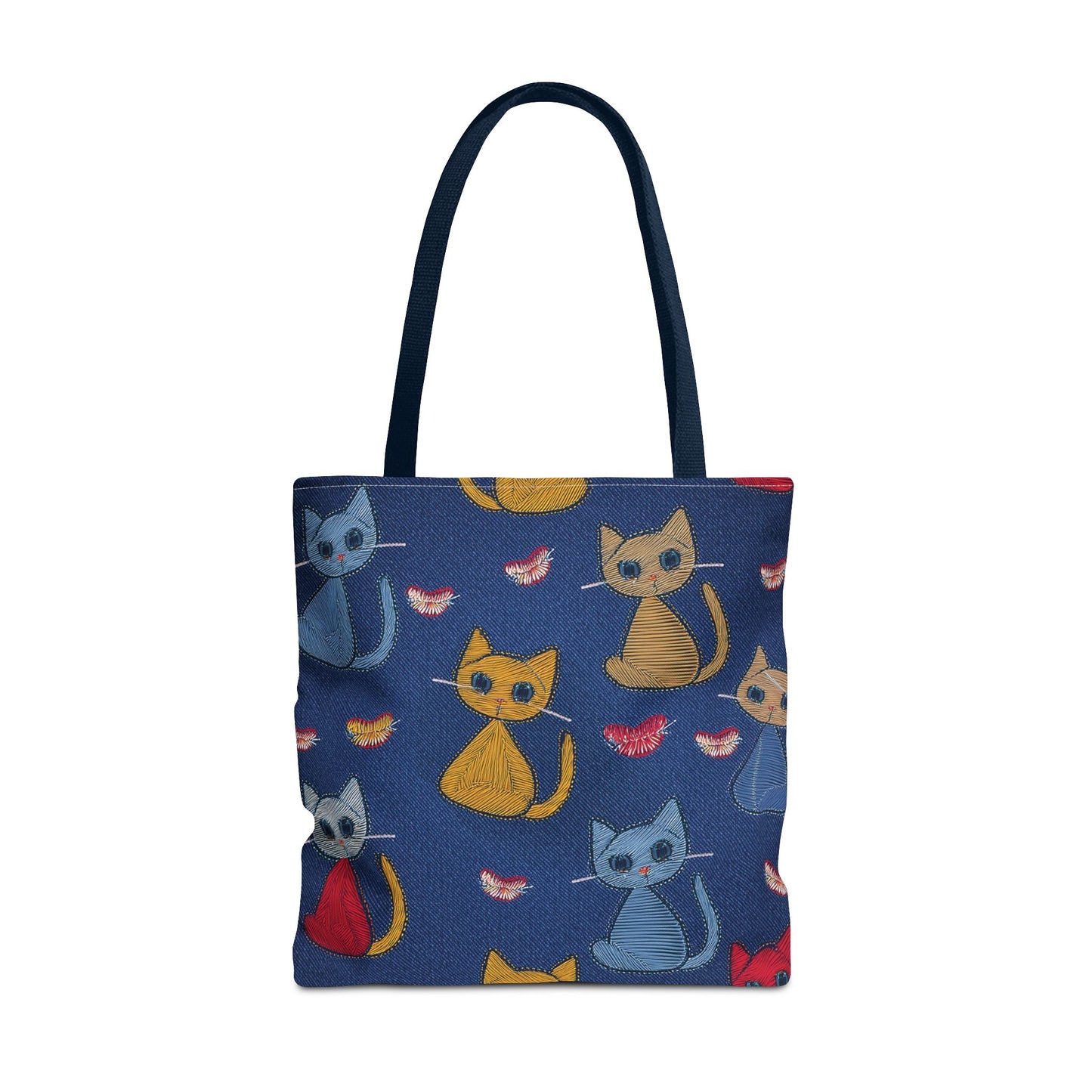 Love Day Graphic Design Denim Fabric Imitation Print Unisex Canvas Bag POLY 3 Sizes Tote Bag 201-16