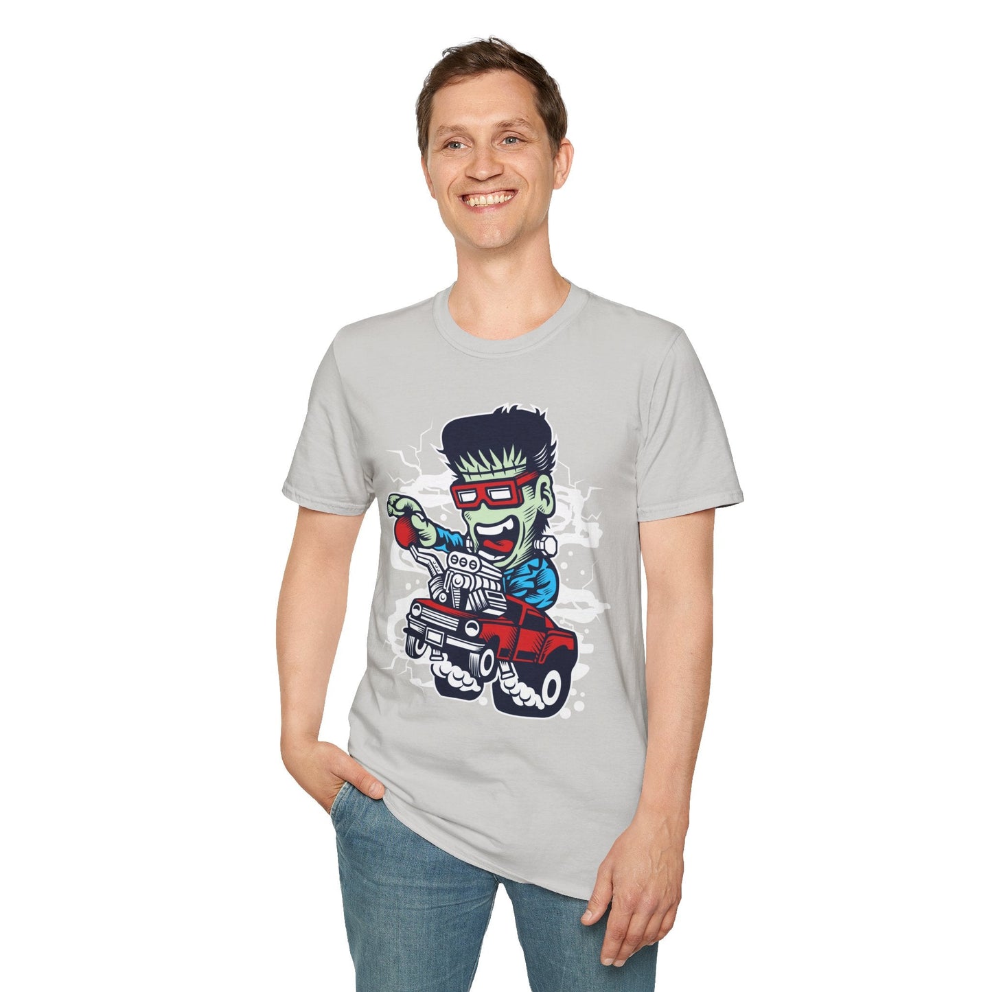 Cartoon T Shirt Animation Tee Funny Unisex Softstyle Gildan 64000 100 Percent Cotton