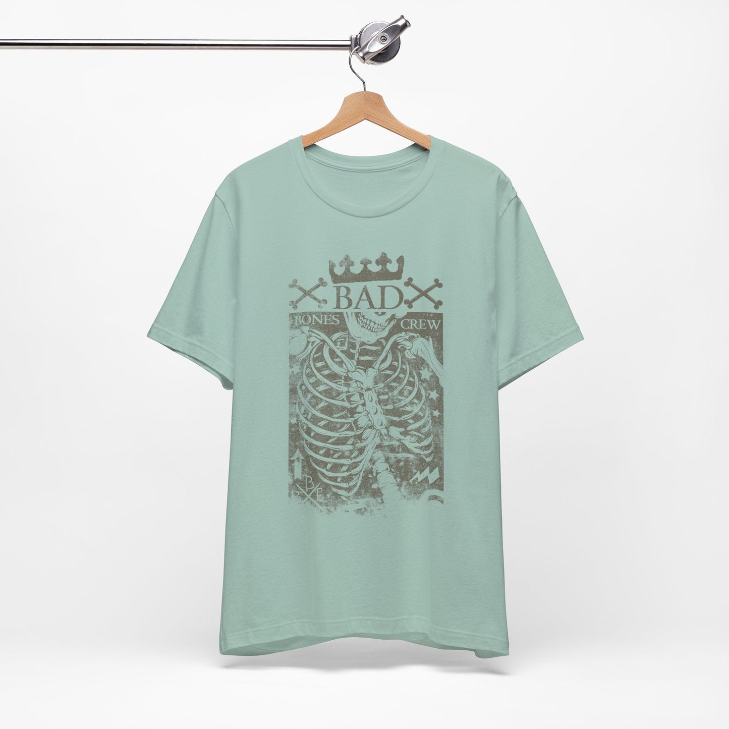 Skeleton Ribcage Tee Bones Crew Graphic Shirt A-10