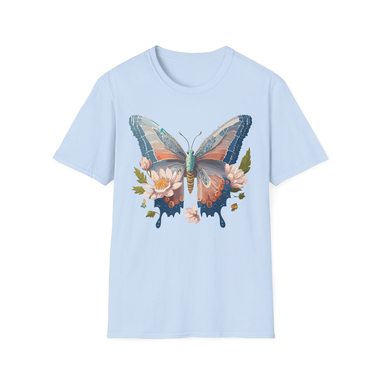 Butterfly Shirt Unisex T Shirt Monarch Design Softstyle 64000 Ring Spun Cotton Tee