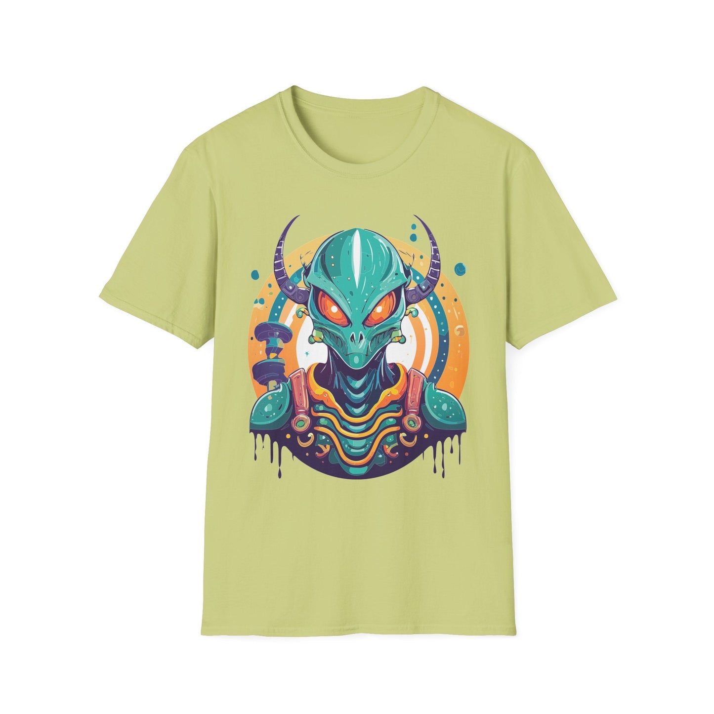 Alien T Shirt Cosmos Shirt Unisex Softstyle Tee 100 Percent Ring Spun Cotton Short Sleeve