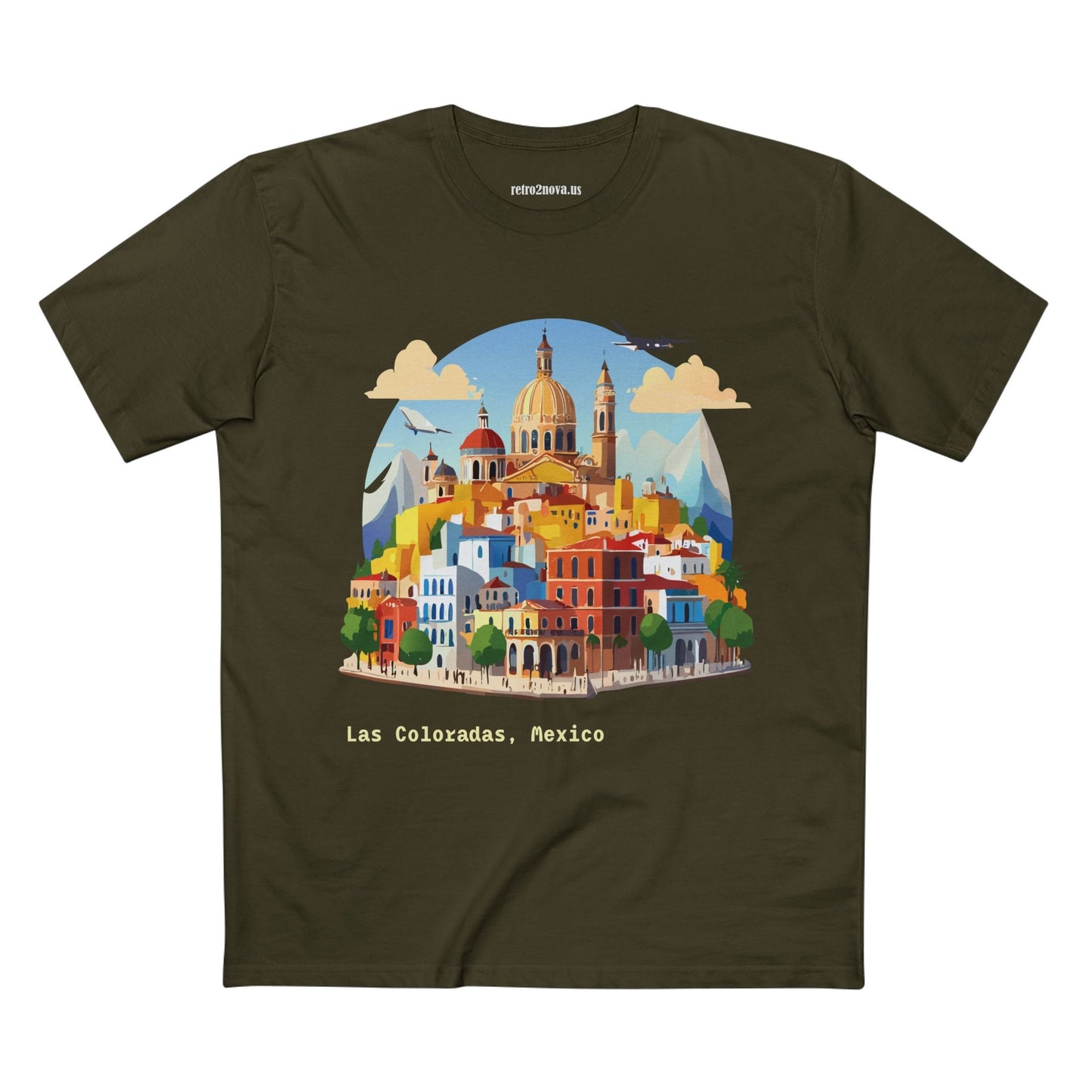Travel Shirt Mexico Original Art Tee Unisex Premium Cotton Staple Tee With Retro2Nova Design