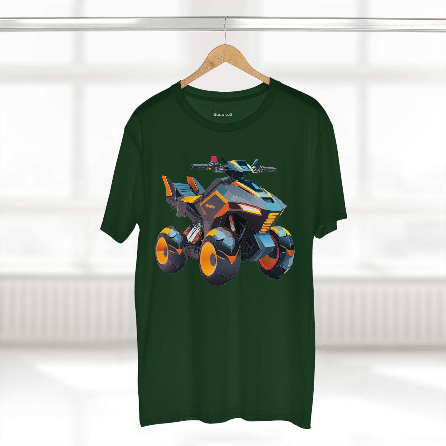 Moto Bike Graphic Unisex 100 Cotton Staple Tee 14