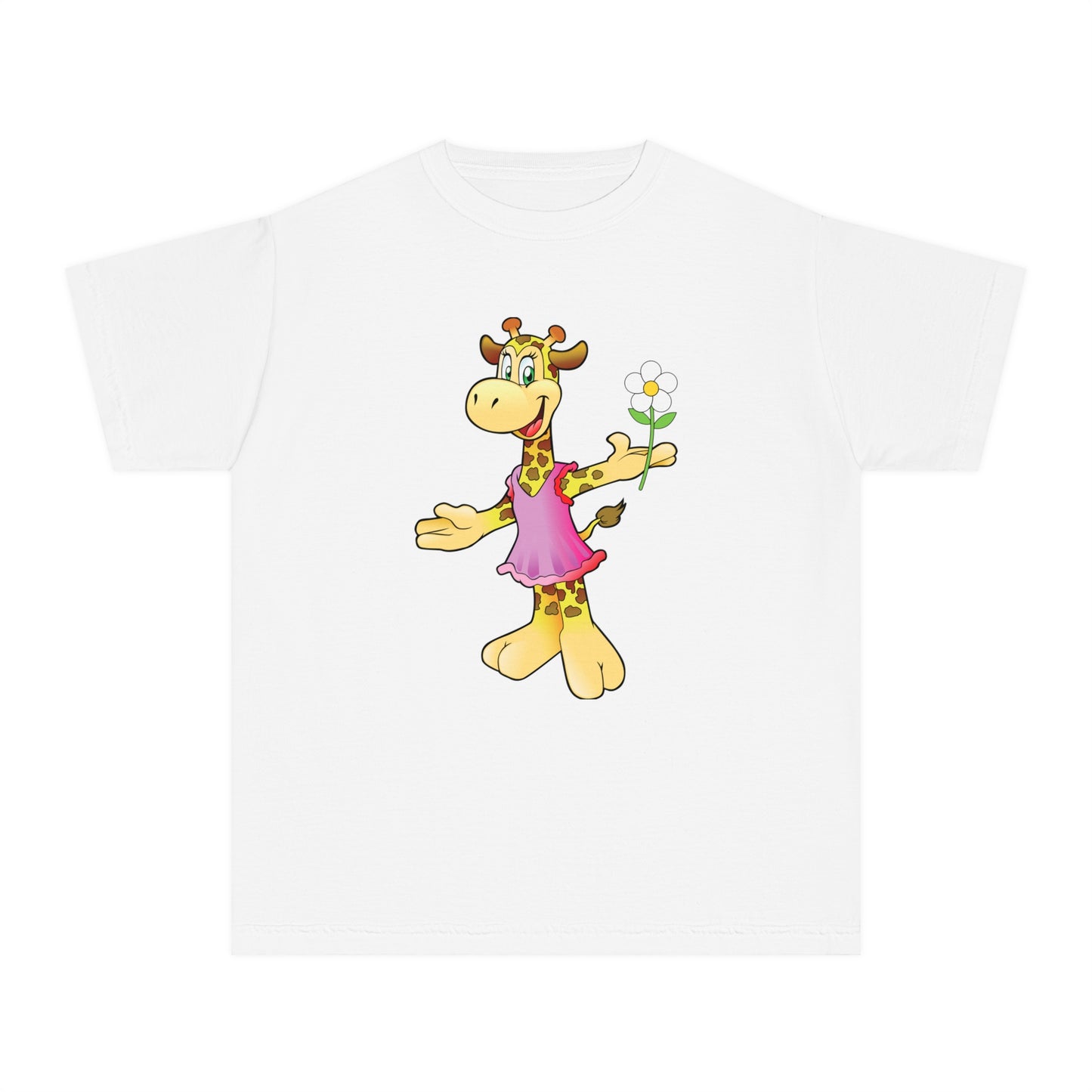 Youth Tee Shirt with Funny Cow