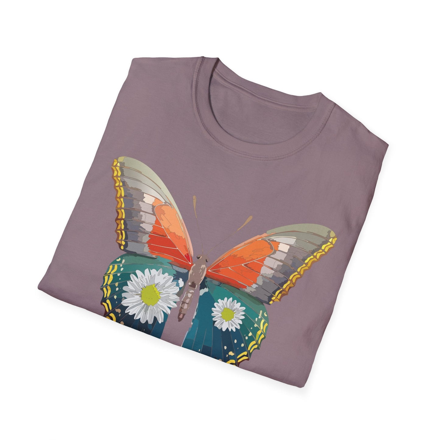 Butterfly Shirt Unisex Gildan Softstyle 64000 Short Sleeve T Shirt Monarch Design