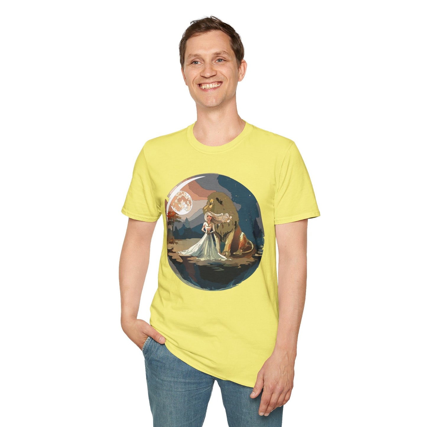 Womens Graphic T Shirt Art Design Unisex Softstyle 64000 Gildan Short Sleeve Tee
