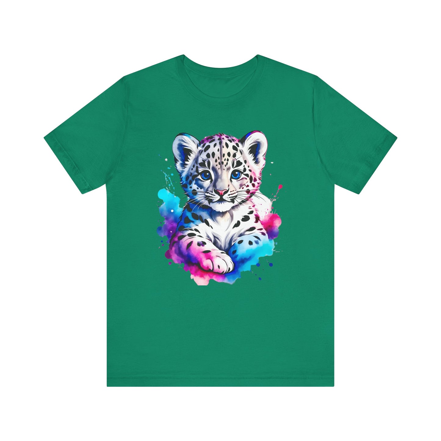 Baby Leopard Shirt, Cute Leopard Tee Shirt, Animal T-Shirt, Gepard Top, Animal Tees, Art Design T-Shirt, Graphic Tee