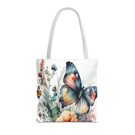 Canvas Bag with Butterfly Prints