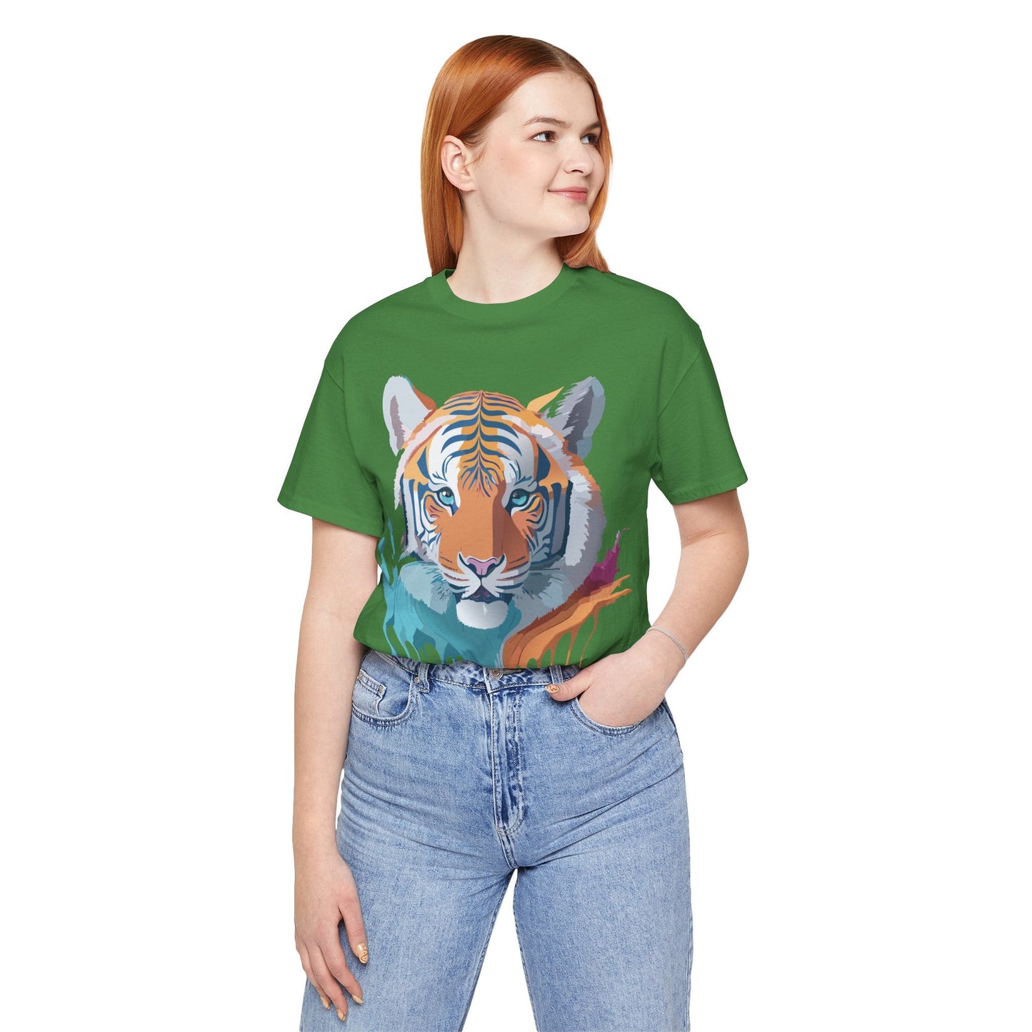 Tiger Graphic Tee Unisex Jersey Short Sleeve Vintage Inspired Artwork Adelpha Art Design