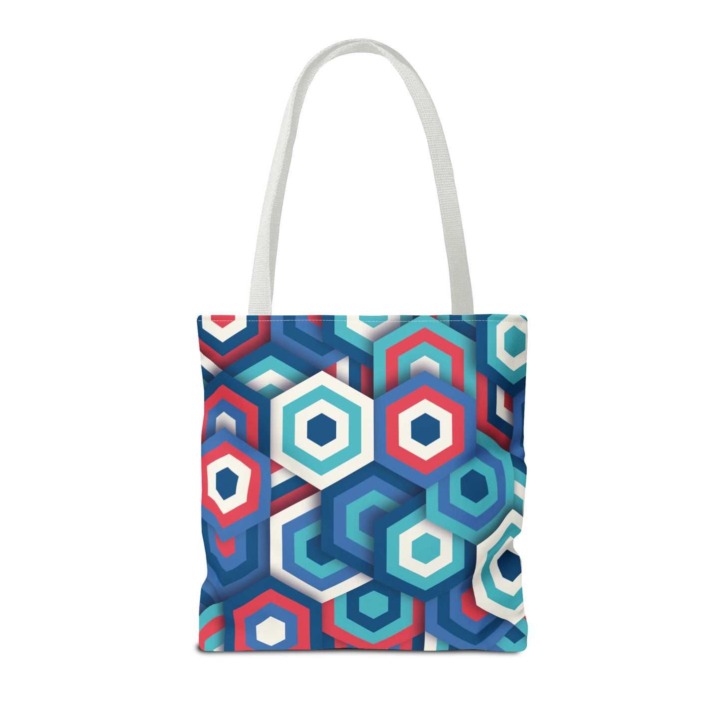 Bolsa de lona con estampados abstractos 