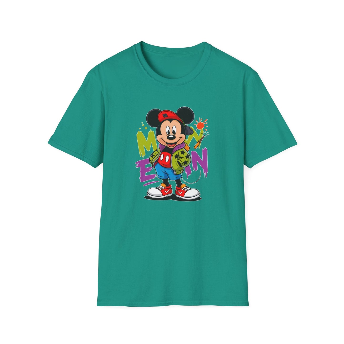 Unisex Cartoon T Shirt With Animals Animation Tee Premium Softstyle Gildan 64000