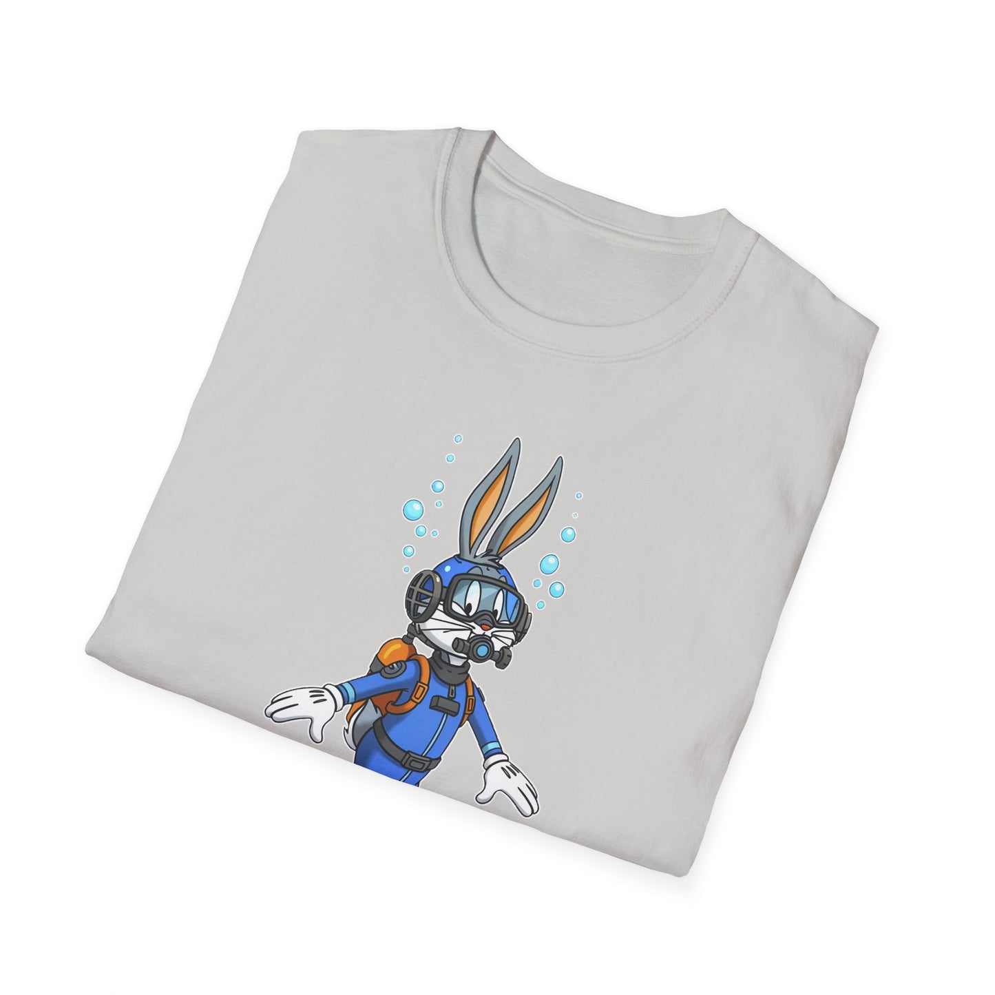Bugs Bunny T Shirt Unisex Short Sleeve Cartoon Tee Gildan Softstyle 64000 Cotton