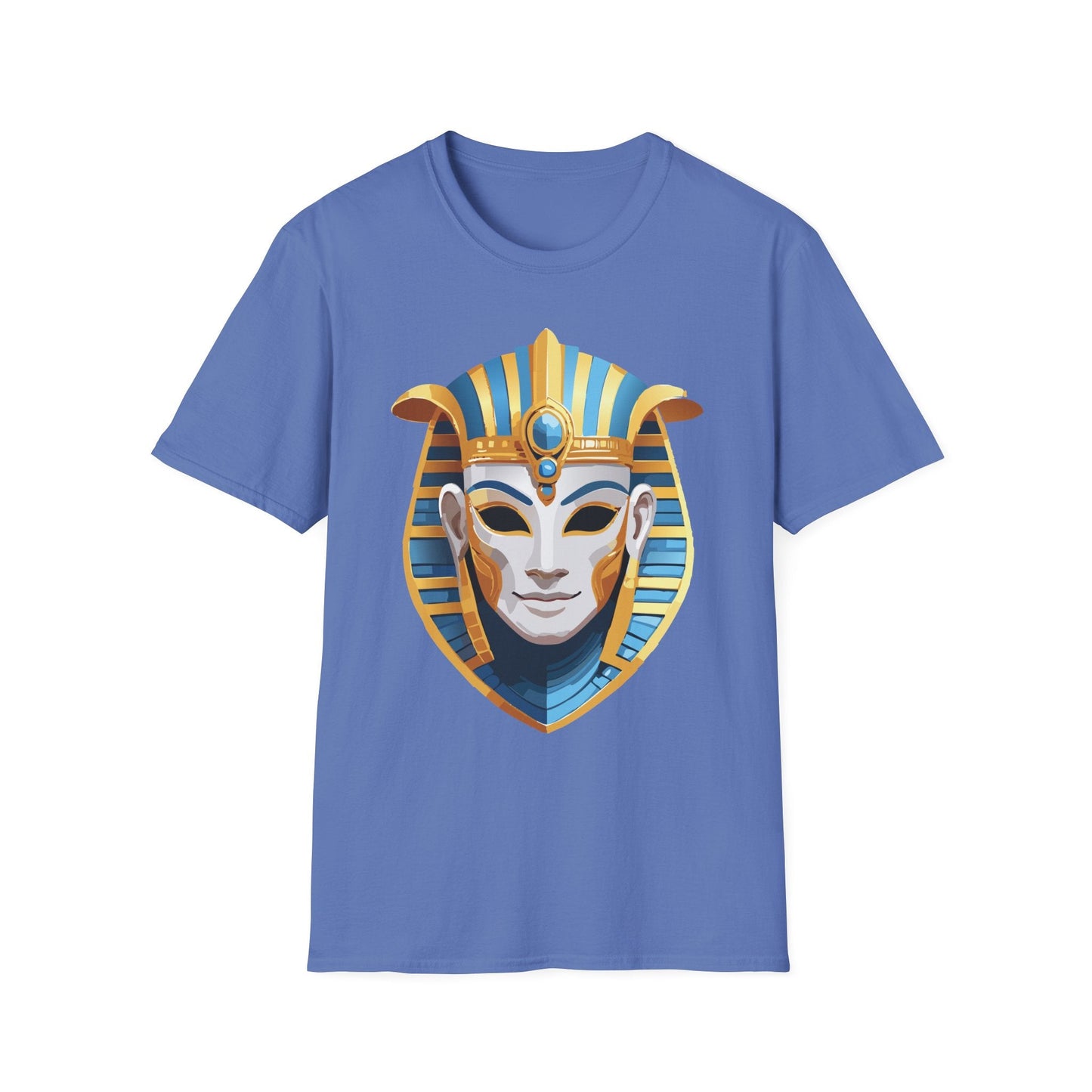 Mask Tee Shirt Unisex Gildan Softstyle 64000 Cotton Tee With Masquerade Design Artwork