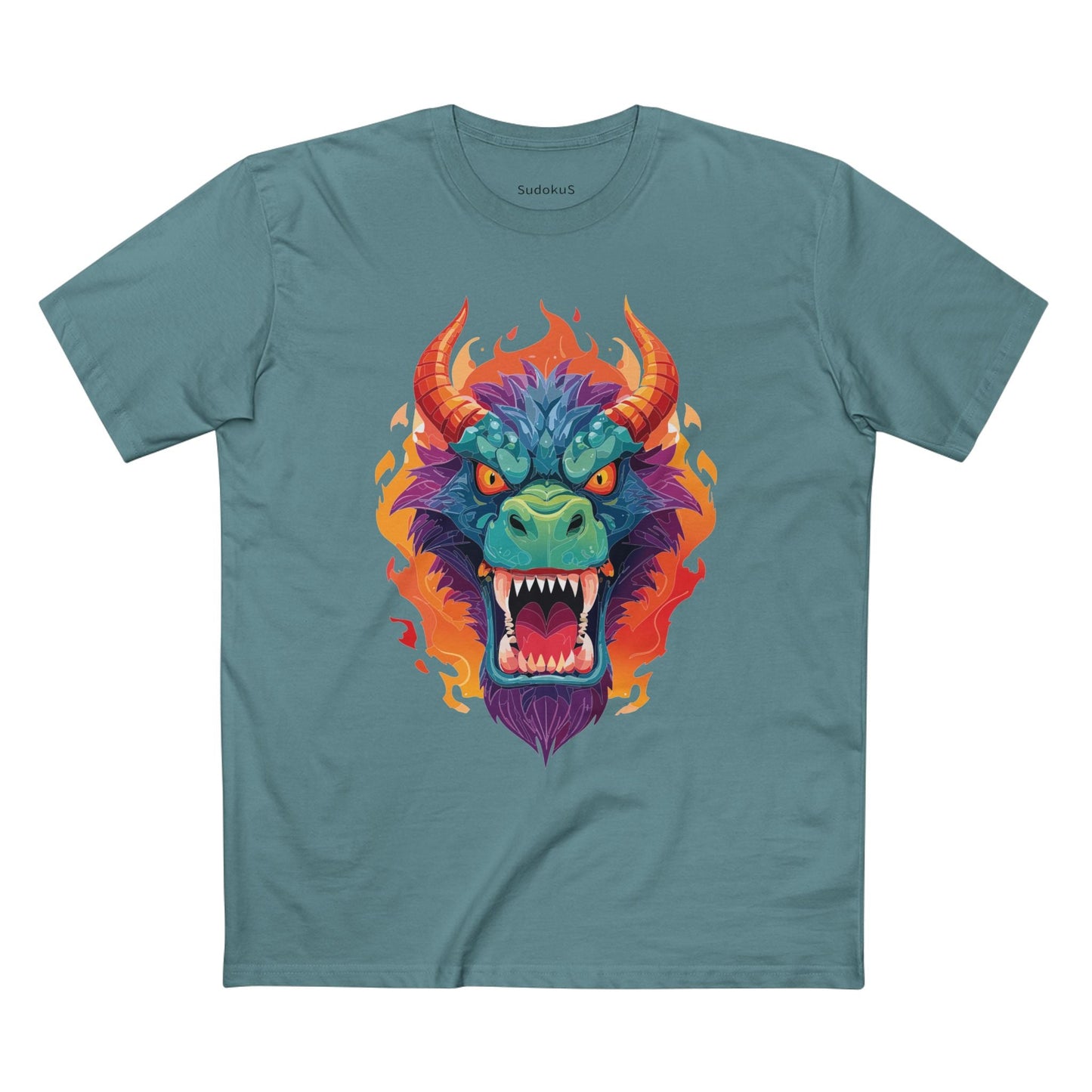 Cartoon Monsters Graphic Unisex 100 Cotton Staple Tee 13