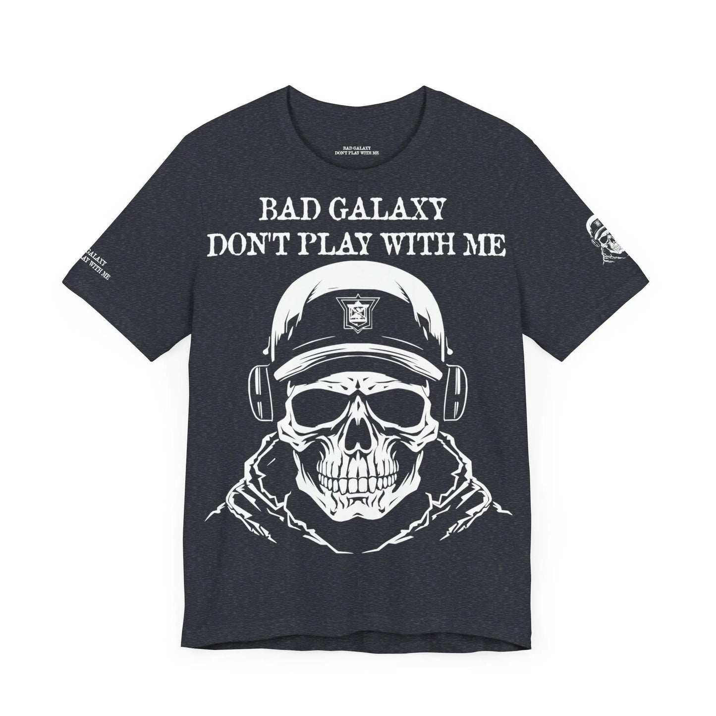 Bad Galaxy Skull T Shirt Made To Order 100 Percent Cotton Eco Friendly Inks USA Designed