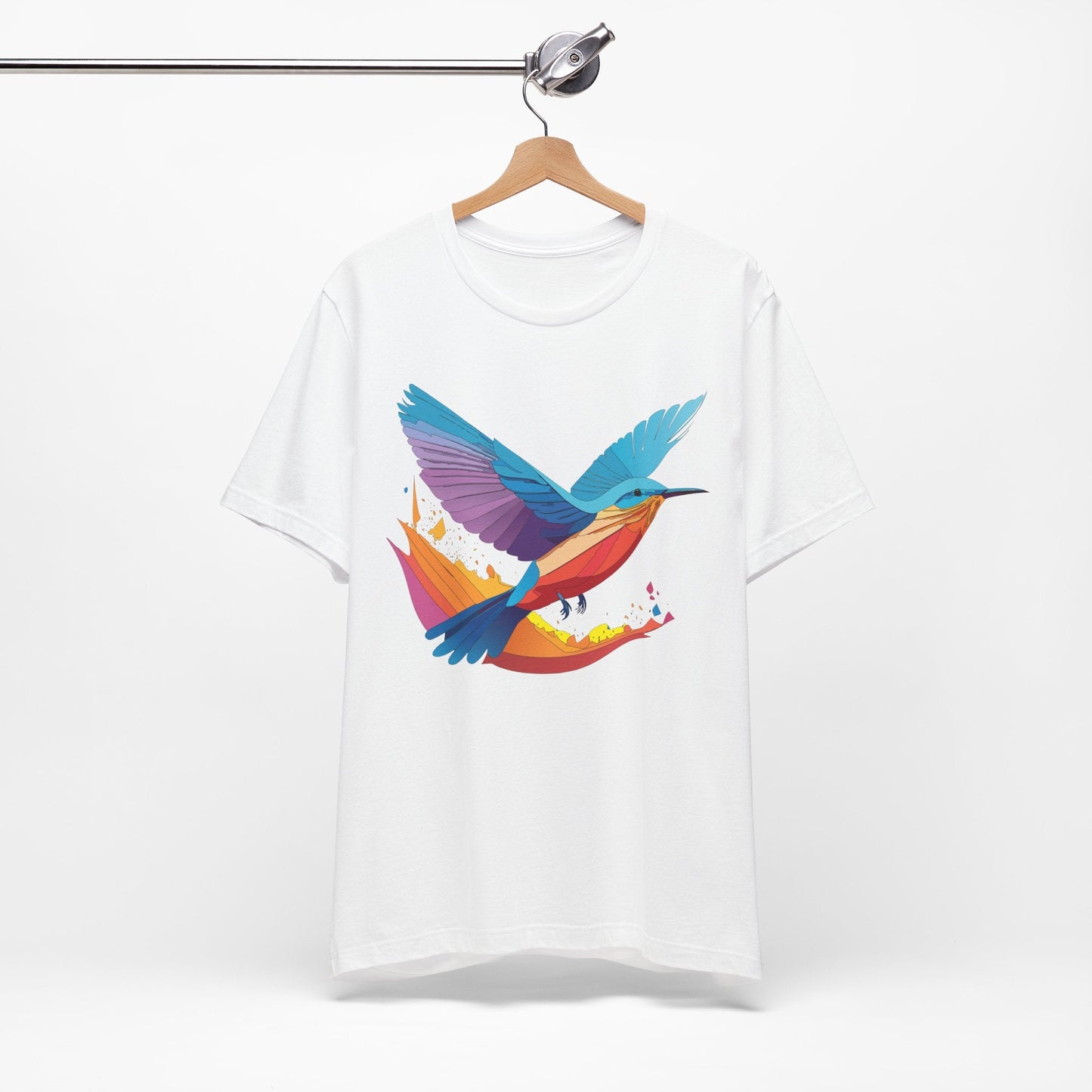 Unisex Animal Shirt Art Design Tee With Wild Animals Print Soft Comfortable Short Sleeve Tee