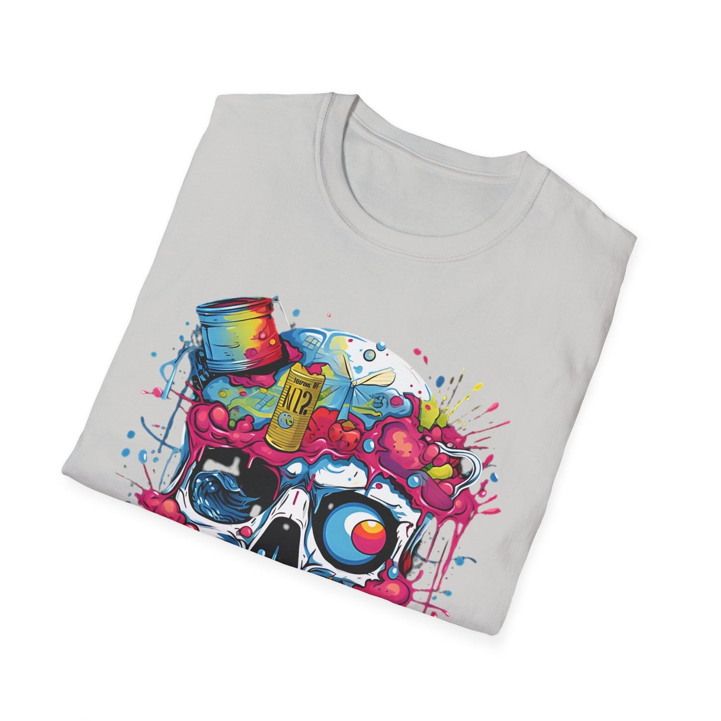Skull Graphic Unisex Cotton T-shirt with Skeleton Artwork Design 26