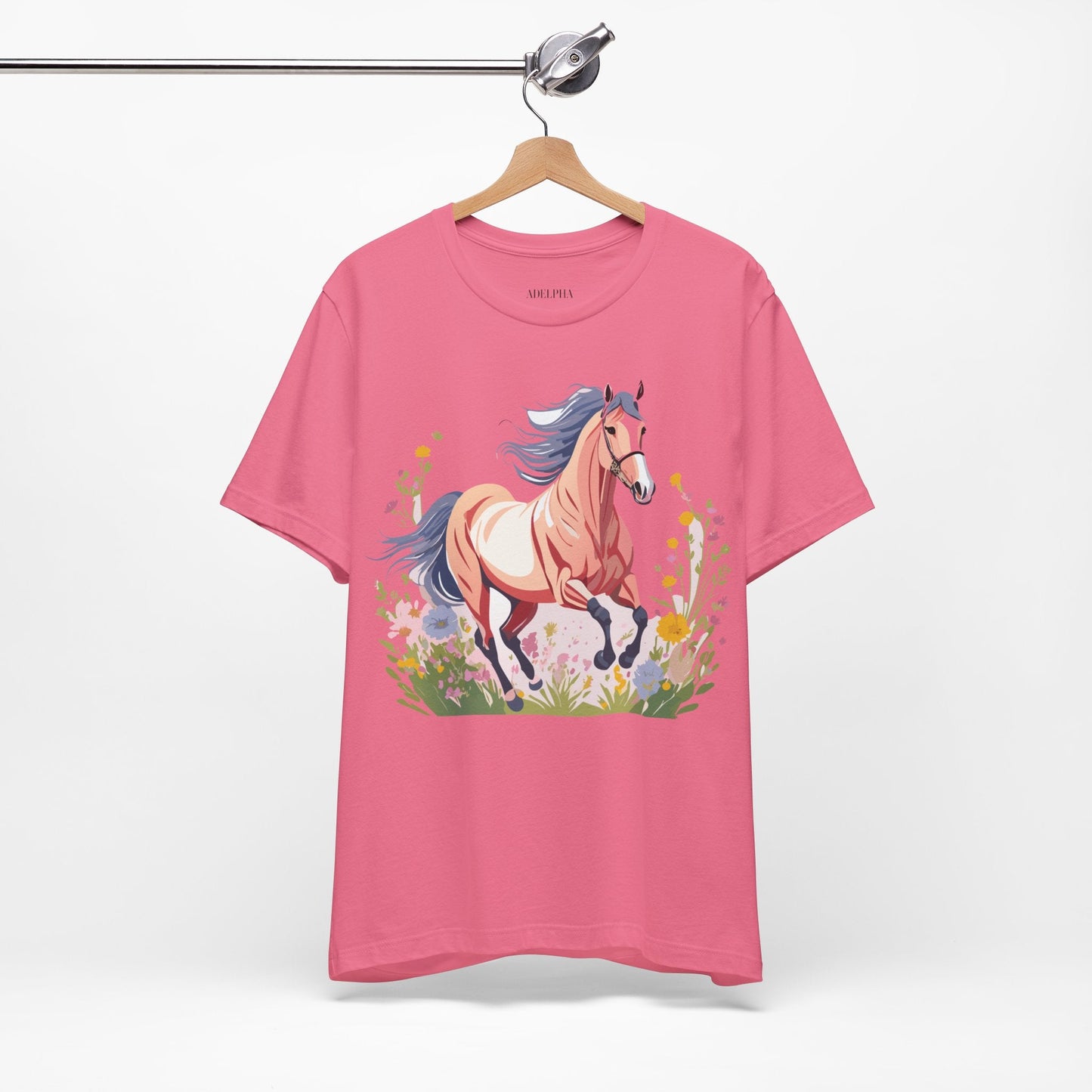 Horse Graphic Unisex 100 Cotton Vintage Animal Art T-Shirt 9