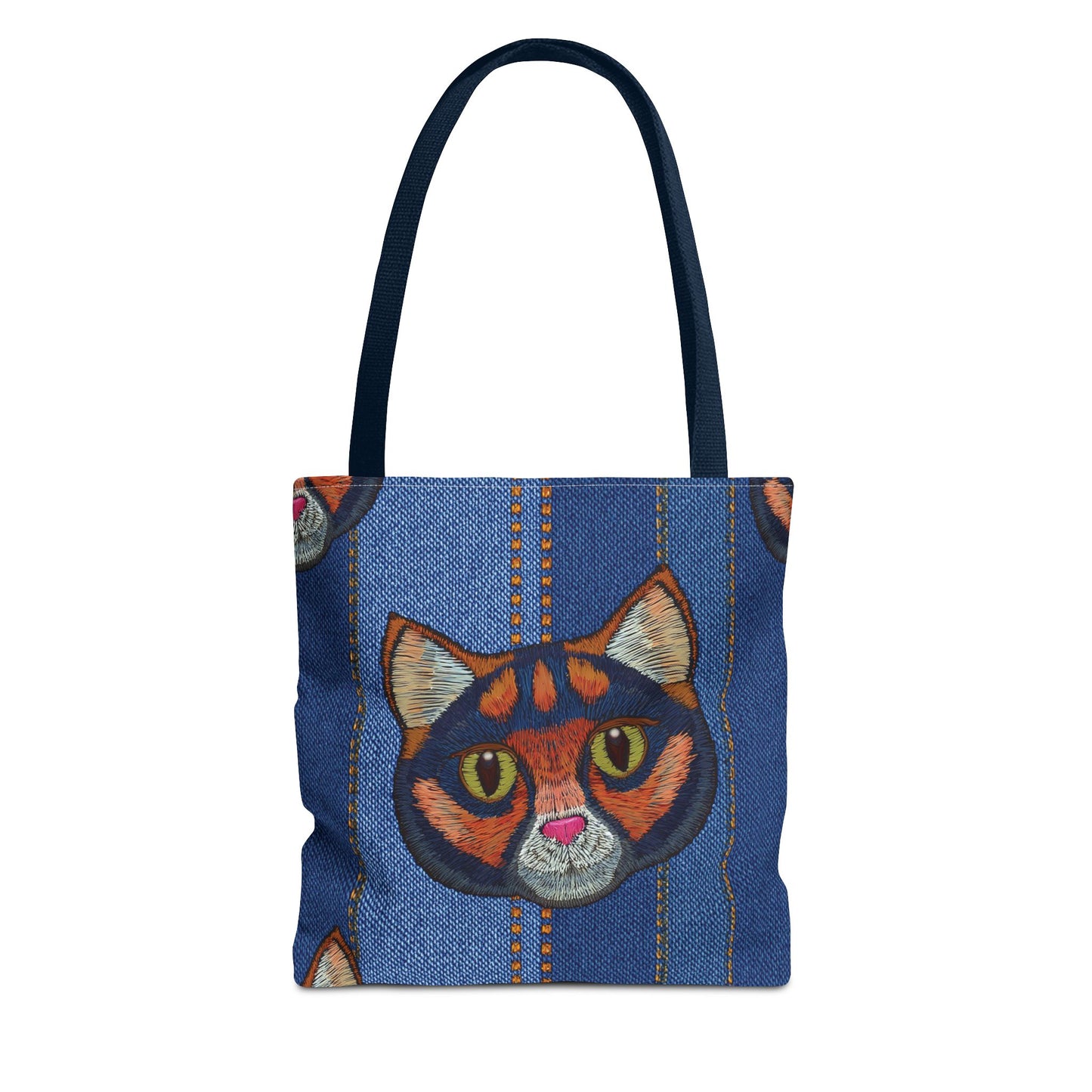 Denim Fabric Imitation Print Unisex Canvas Bag Poly Spun 3 Sizes Tote Bag 190