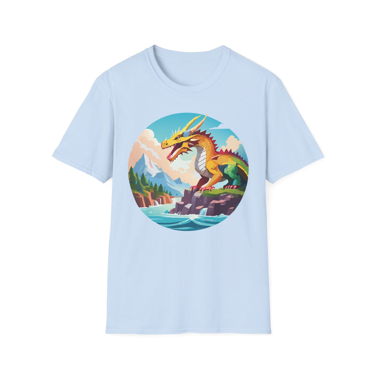 Dragon Graphic Tee Gildan Unisex 100 Cotton Tee Shirt with Animals Design h12