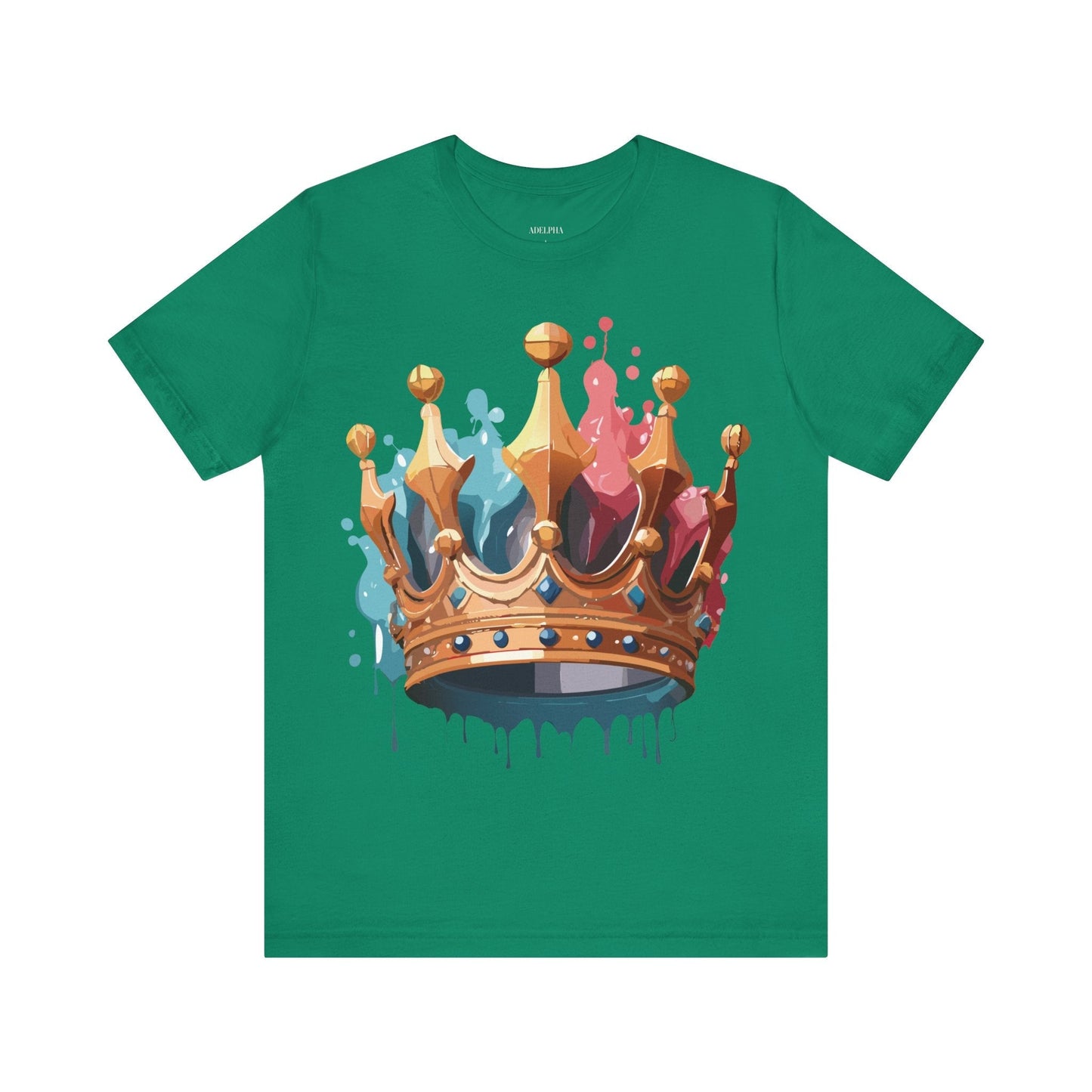 Adelpha Graphic Tee Crown Shirt Unisex Vintage Artwork Premium Casual Everyday Wear T Shirt