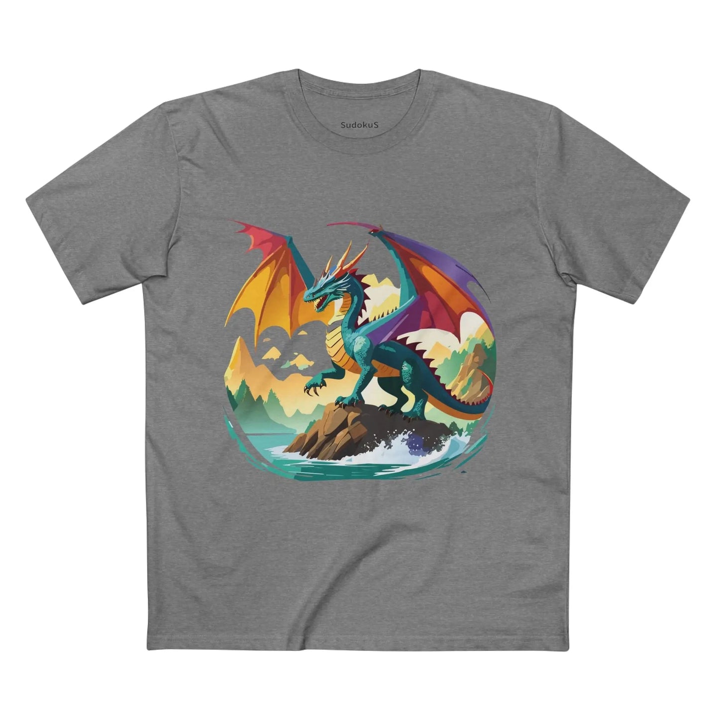 Dragon Graphic Unisex 100 Cotton Staple Tee 25
