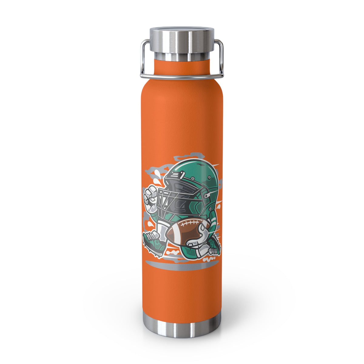 22oz Copper Insulated Water Bottle with Cartoon Design - CV22