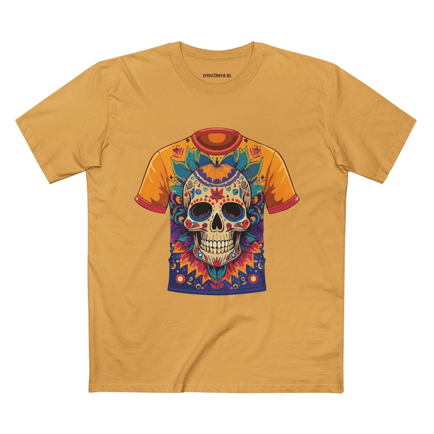 Skull Shirt Skeleton Shirt Unisex Premium Cotton Original Art Design Tee Retro2Nova Collection