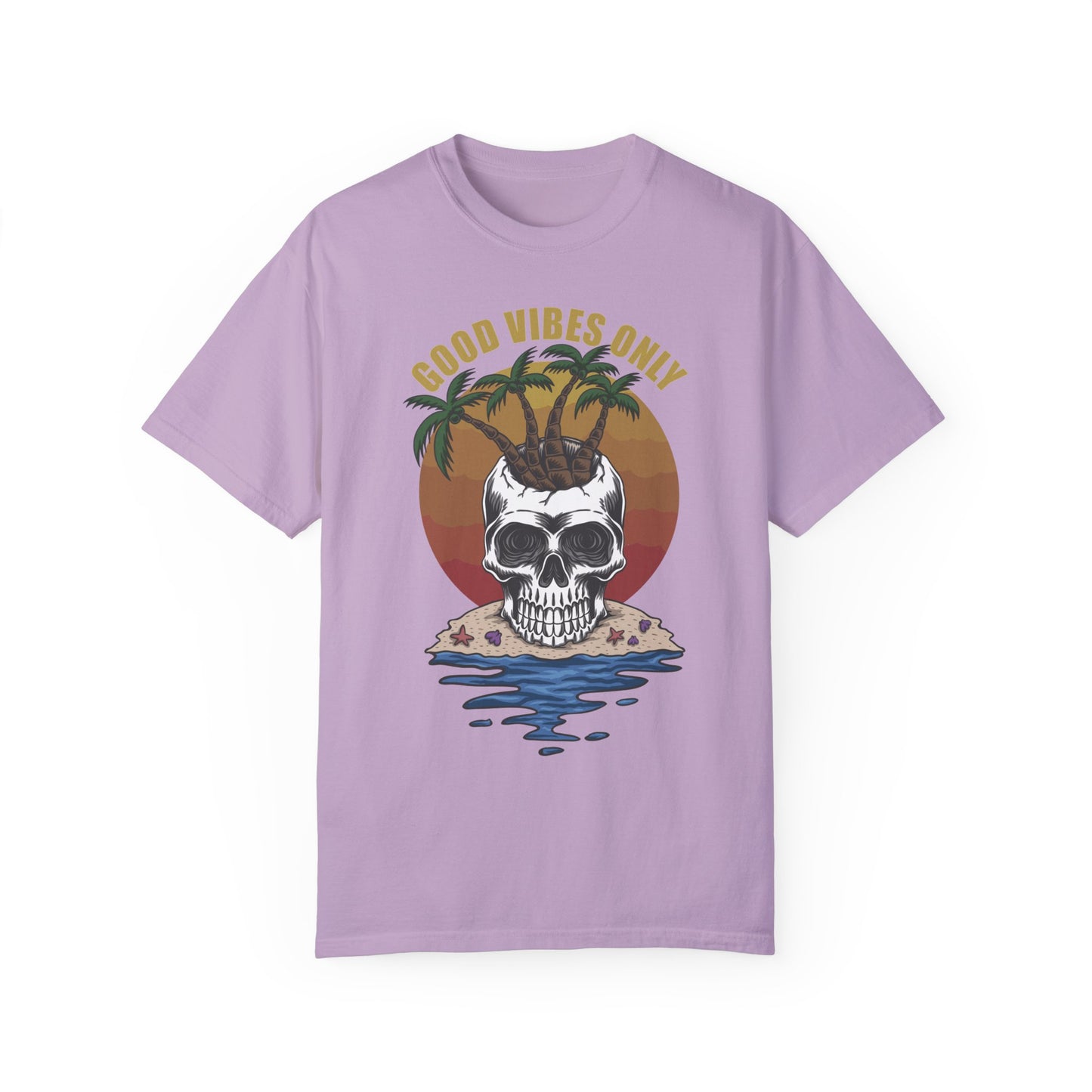 Unisex Cotton Tee Shirt with Skull