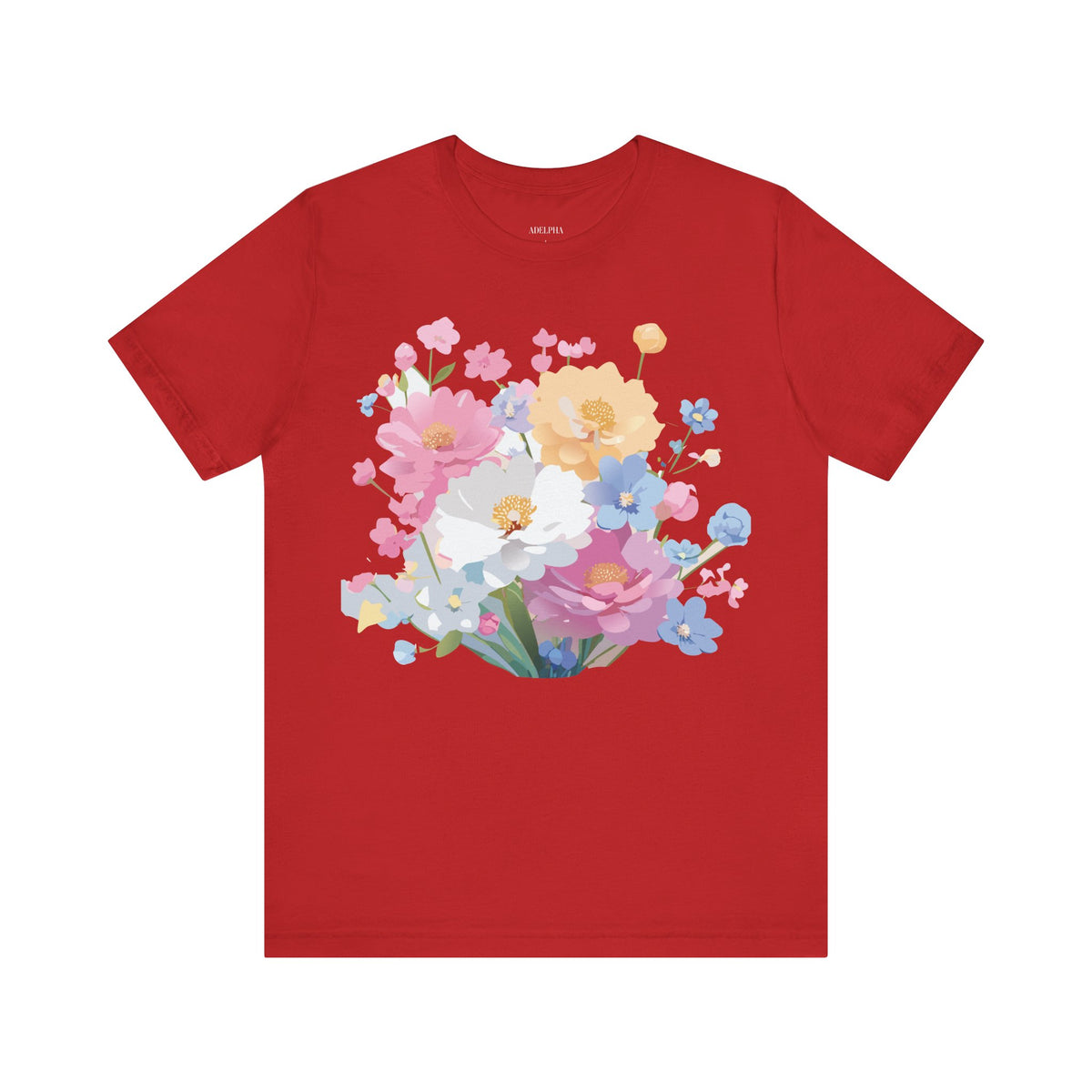 Floral Graphic Tee Shirt - Bella+Canvas Unisex 100 Cotton 17