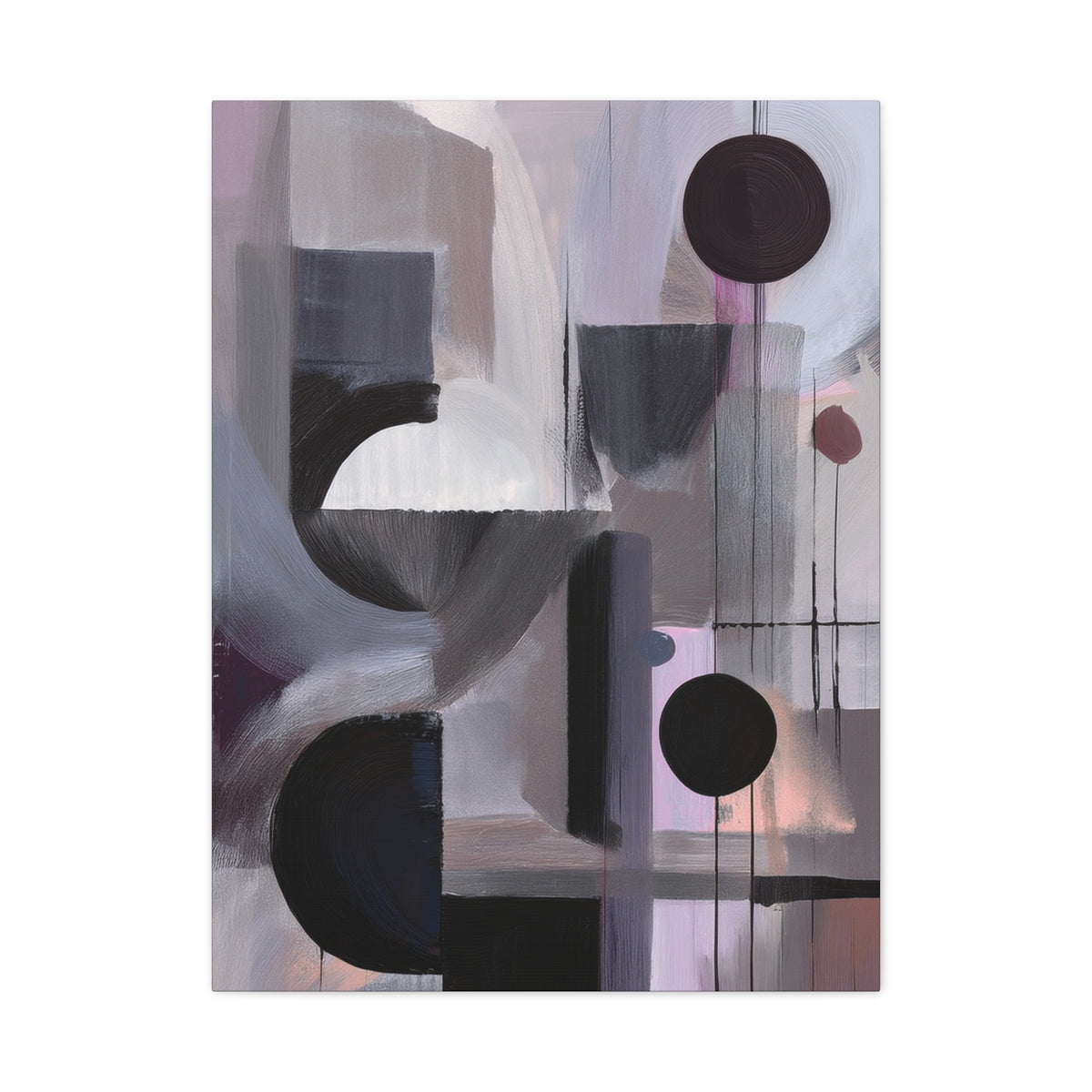 Abstract Geometric Painting Print Canvas 20x24,20x30,24x30 24x32,24x36,30x40 32x48,36x48,40x60 Pine-Wood Inner Frame ABS-46