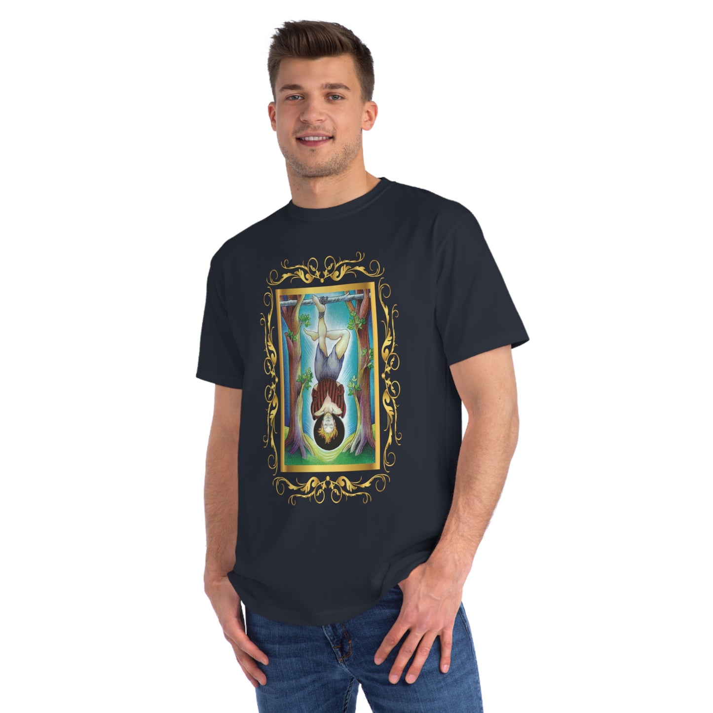 T-Shirt aus Bio-Baumwolle, Unisex, mit Tarotkarten