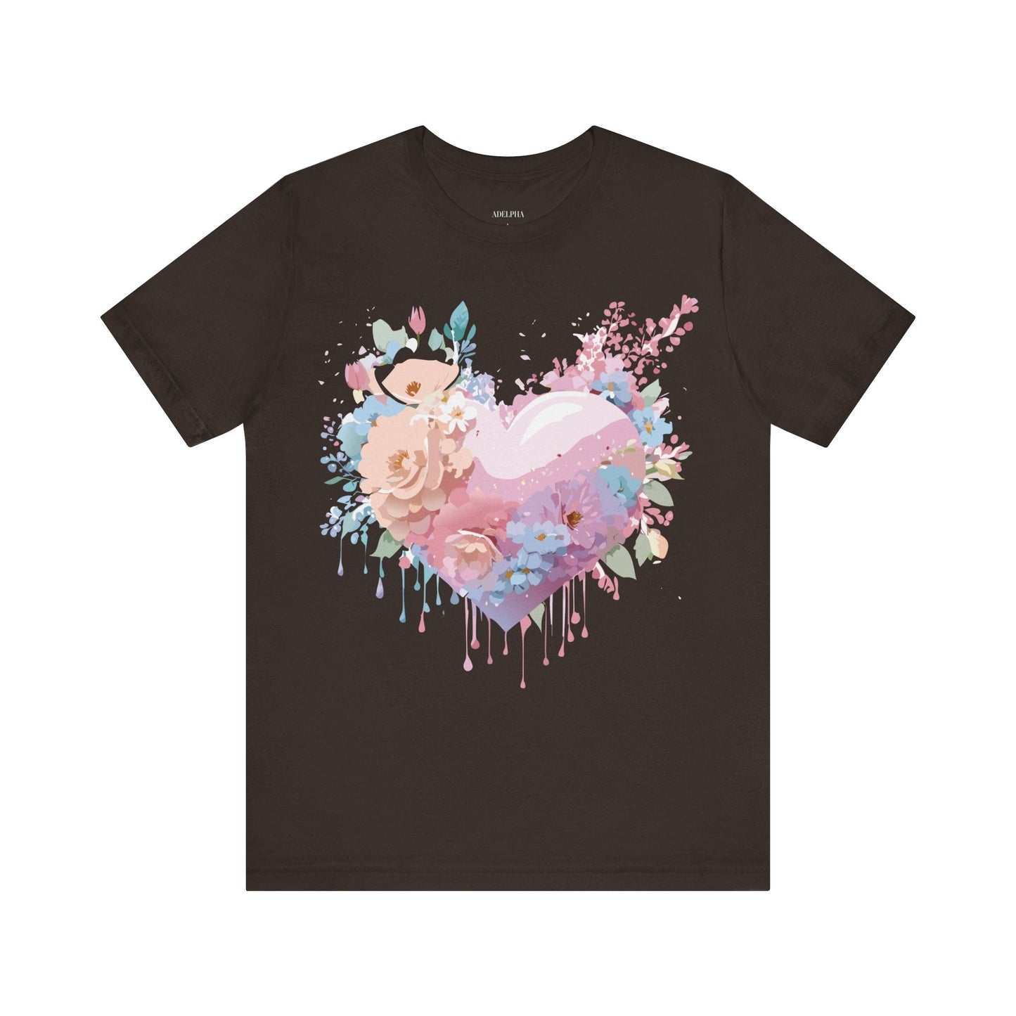 Adelpha Unisex Graphic Tee Valentine Shirts Vintage Inspired Artwork Short Sleeve Jersey