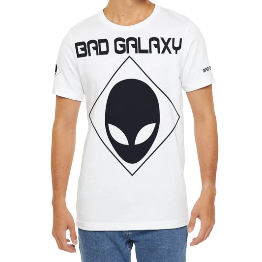 Bad Galaxy Alien Graphic Tee Shirt 100 Percent Cotton Lightweight Eco Friendly Wear