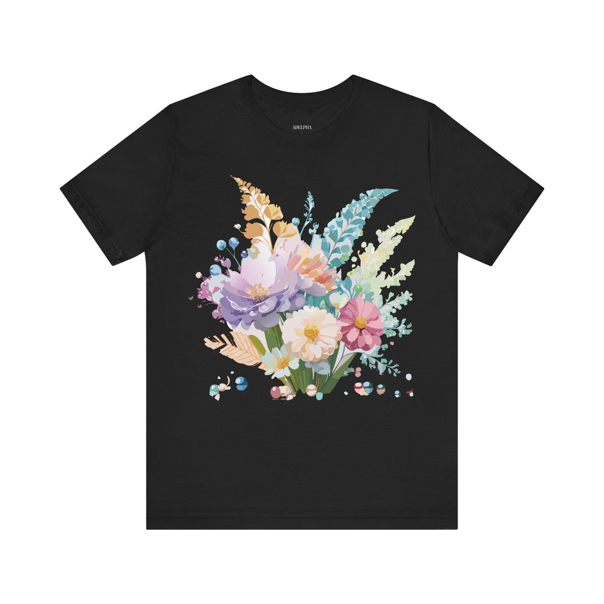 Floral Graphic Tee Shirt - Bella+Canvas Unisex 100 Cotton 10