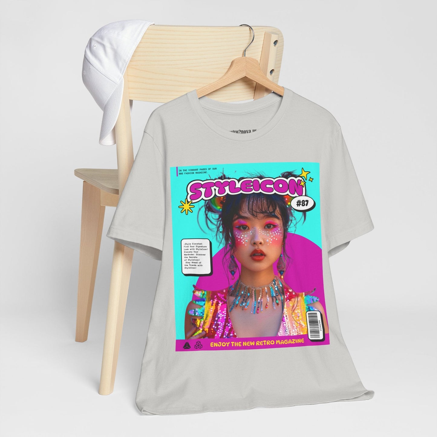Magazine Cover Shirt Unisex Jersey Short Sleeve Tee Lightweight Breathable Fabric
