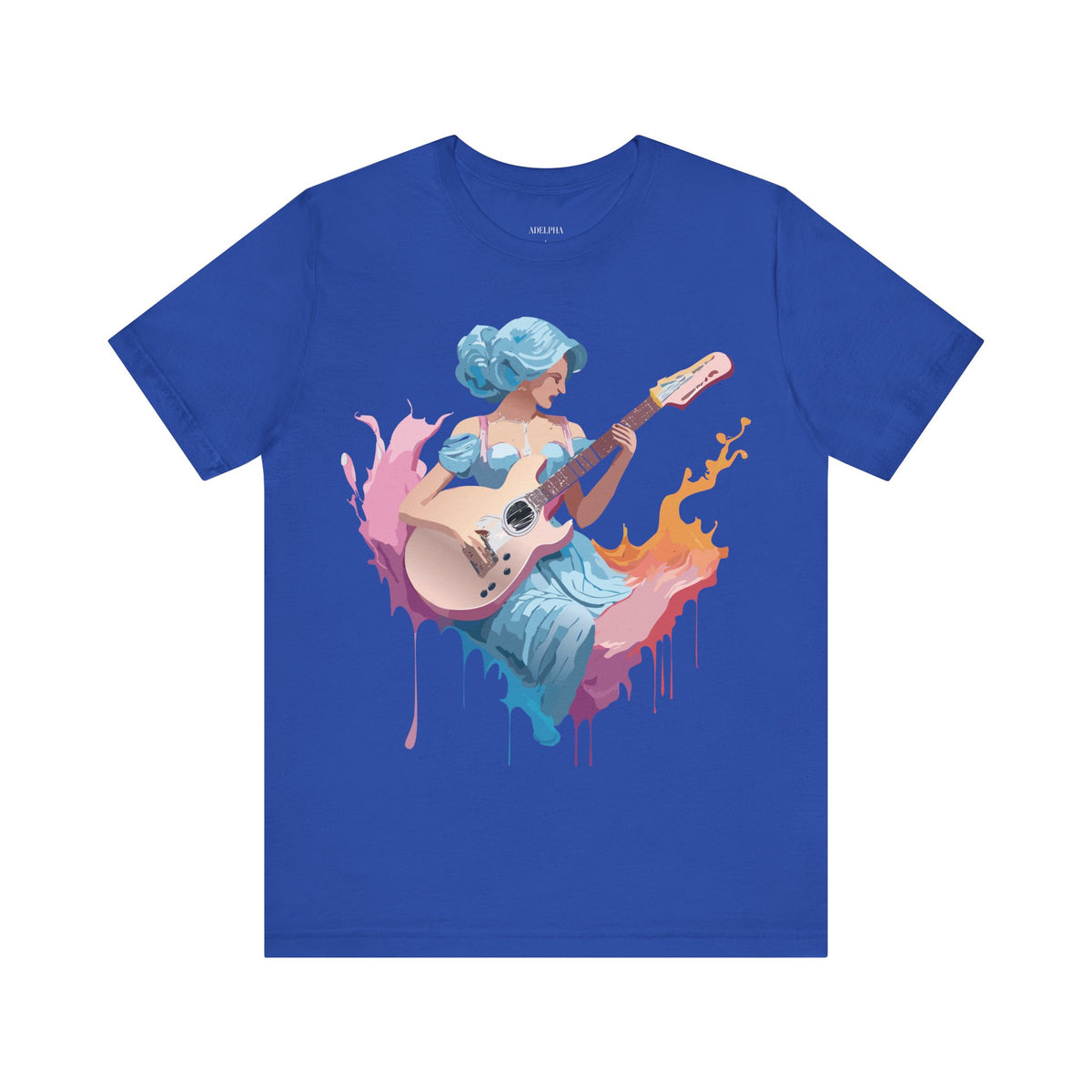 Music Graphic Unisex Cotton Bella+Canvas Tee with Art Design m94