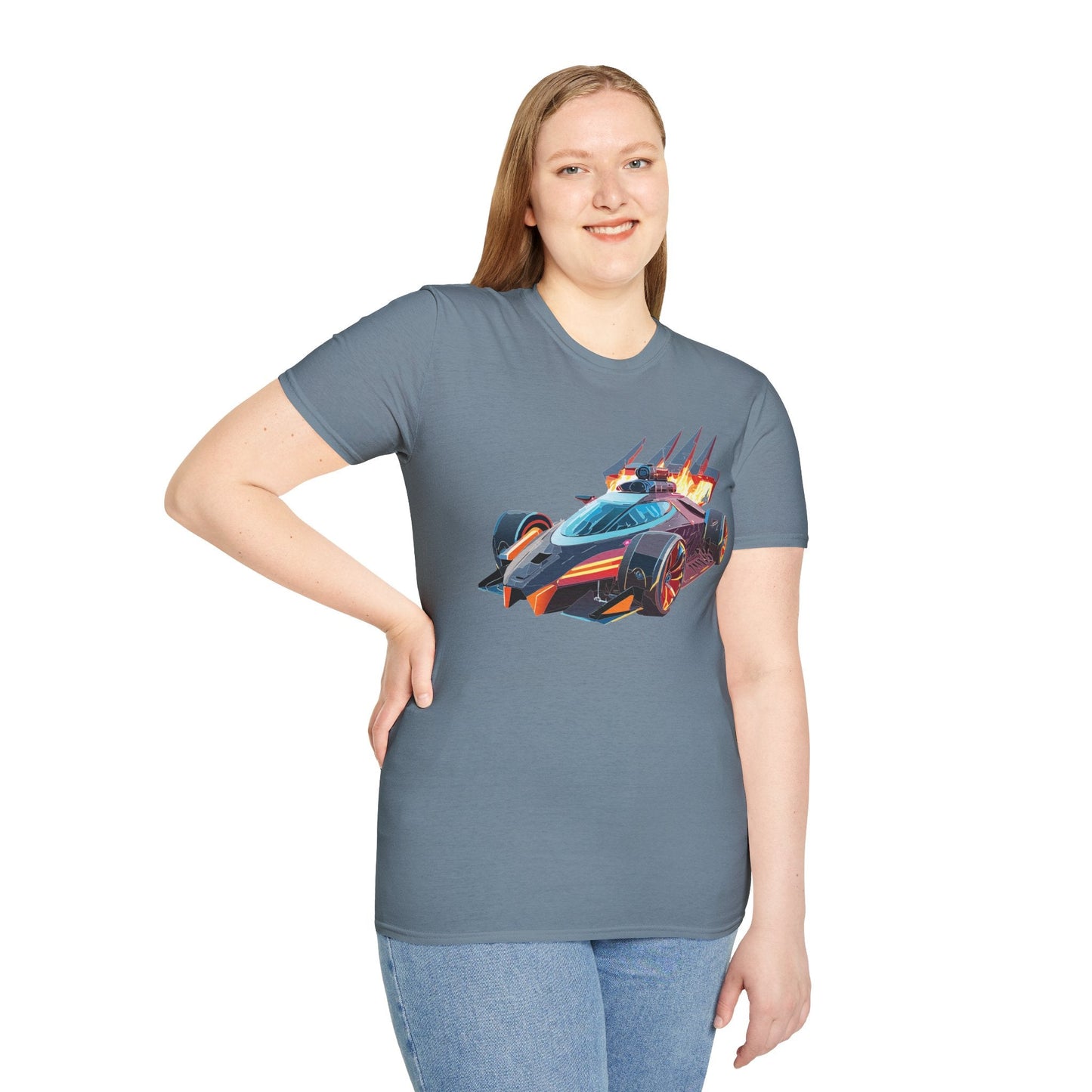 Car T Shirt Unisex Softstyle Cotton Tee With Cars Graphic Hot Wheels Design For Men Women