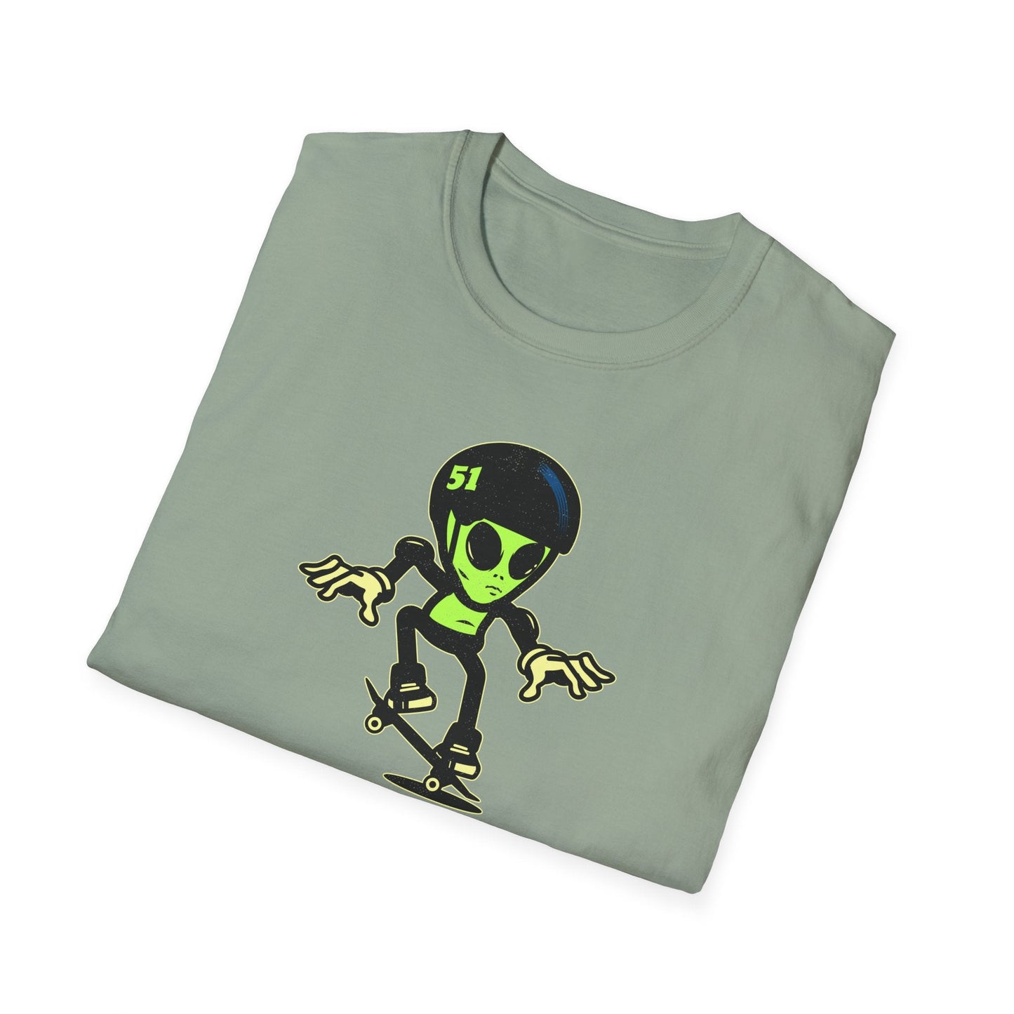 Alien Skateboard Space Invaders Shirt