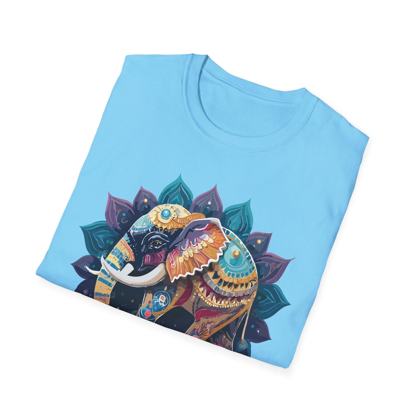 Elephant T Shirt Unisex Softstyle Cotton Tee Gildan 64000 Comfortable Everyday Wear