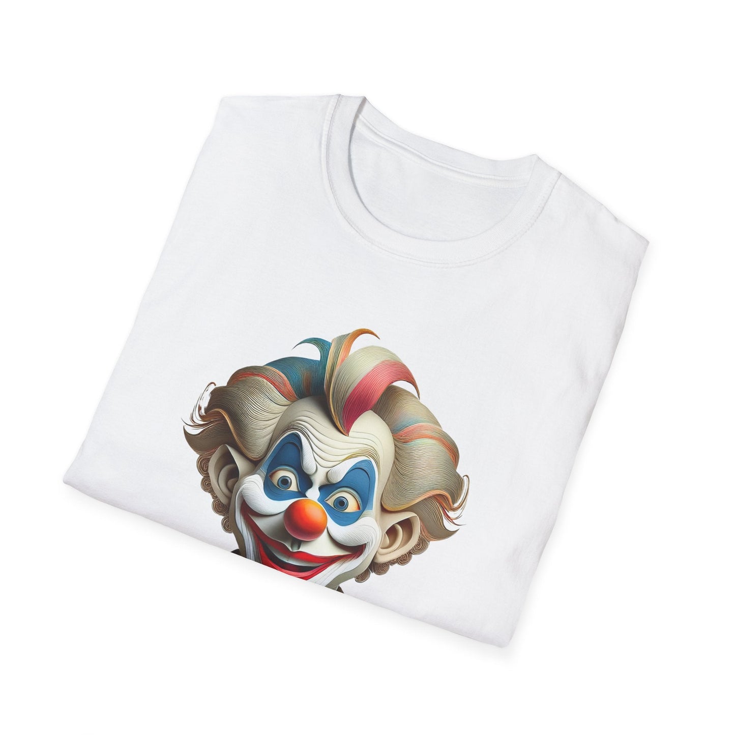 Unisex Clown Shirt Funny Man Circus Tee Softstyle Gildan 64000 Short Sleeve Everyday Comfort