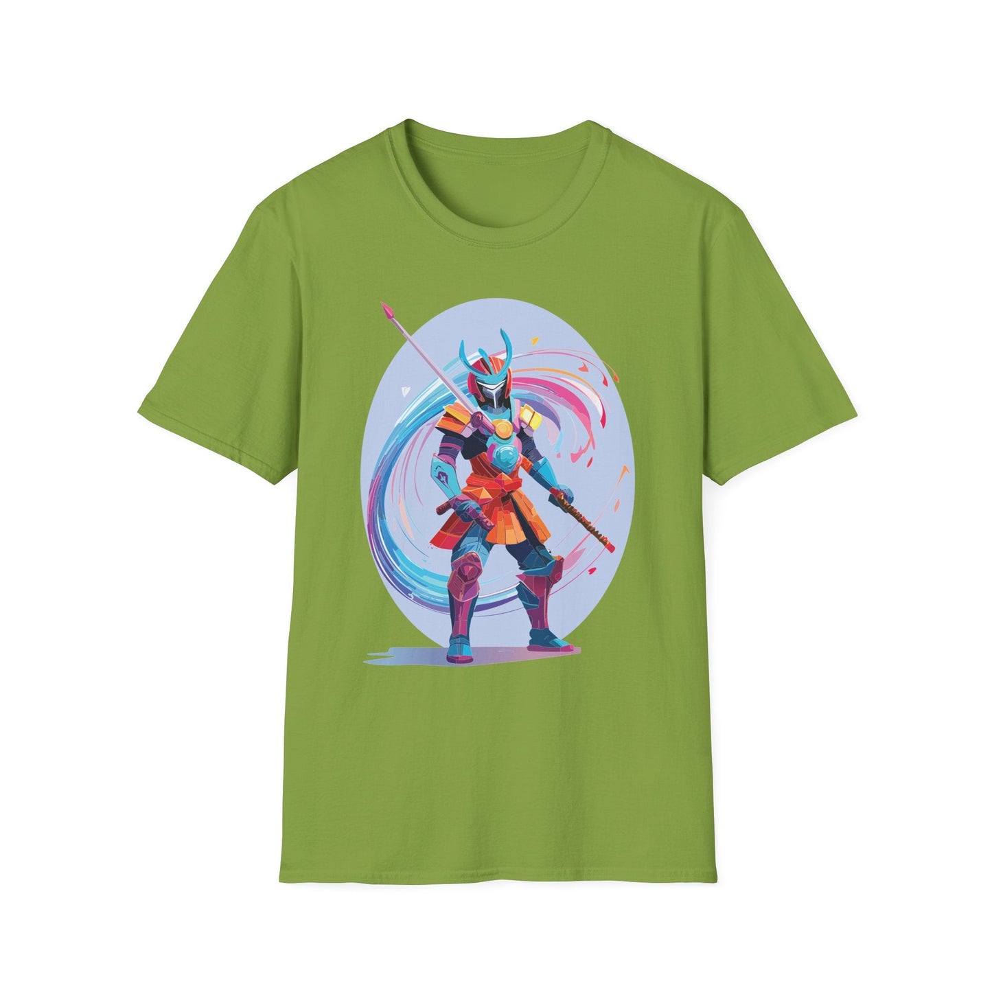 Samurai Shirt Unisex Gildan Softstyle Tee 100 Percent Ring Spun Cotton Samurai Design