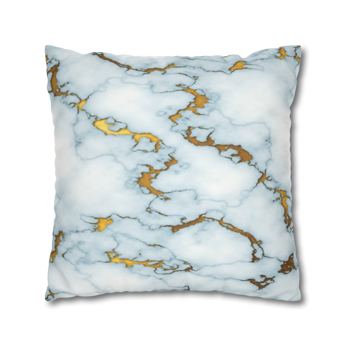 Faux Suede Pillowcase with Abstract print