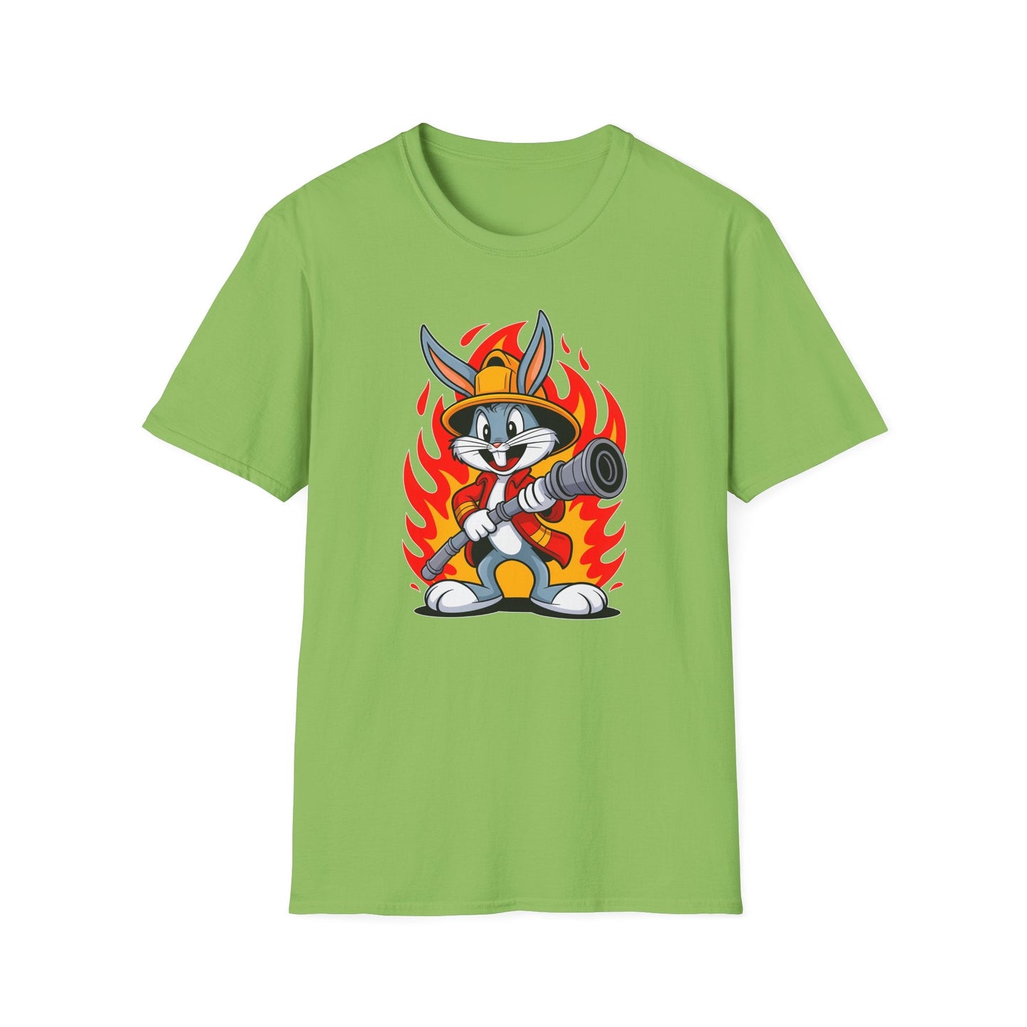 Bugs Bunny T Shirt Unisex Cartoon Graphic Tee 100 Percent Ring Spun Cotton Softstyle
