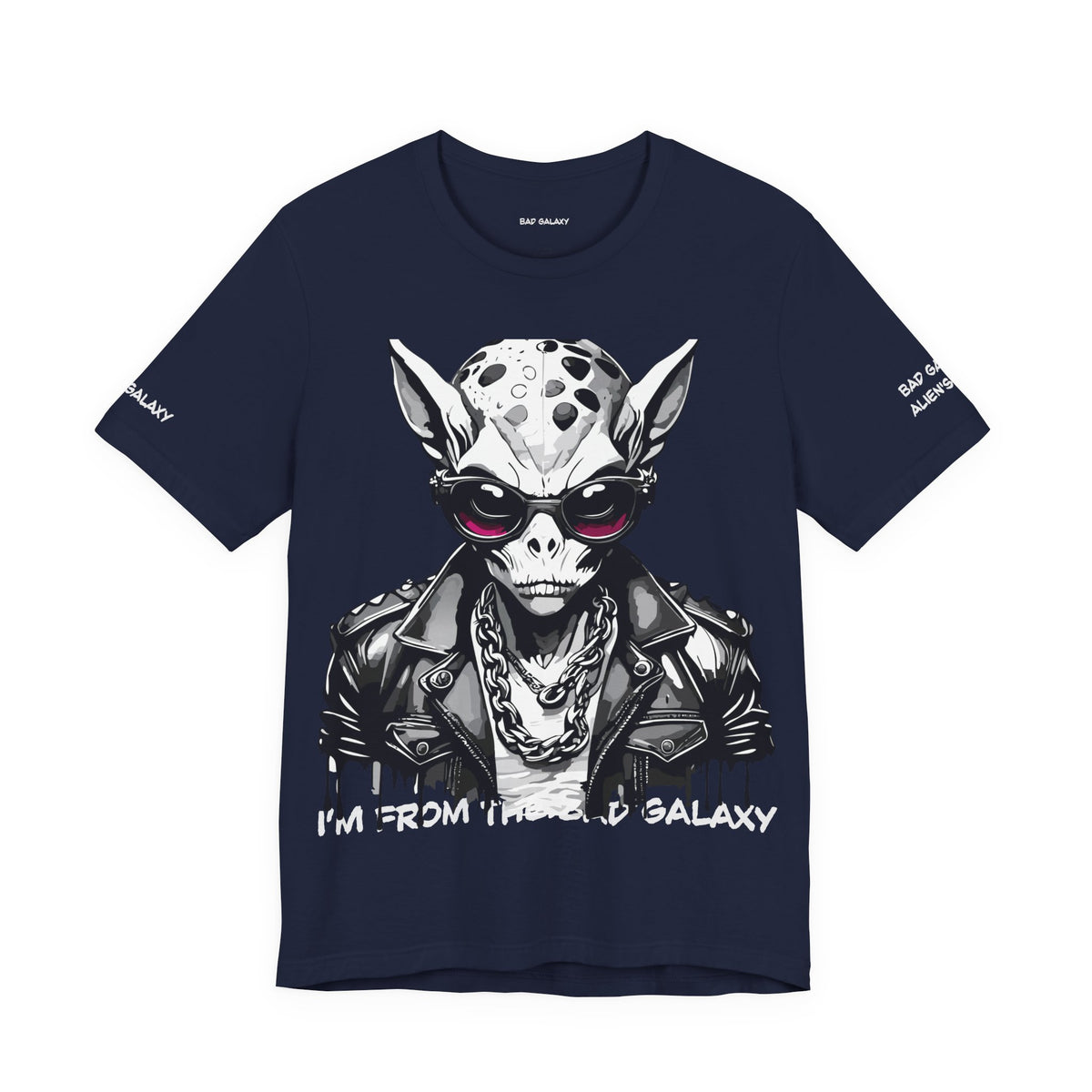 Alien Graphic Unisex Cotton Bella+Canvas Tee with Art Design b49