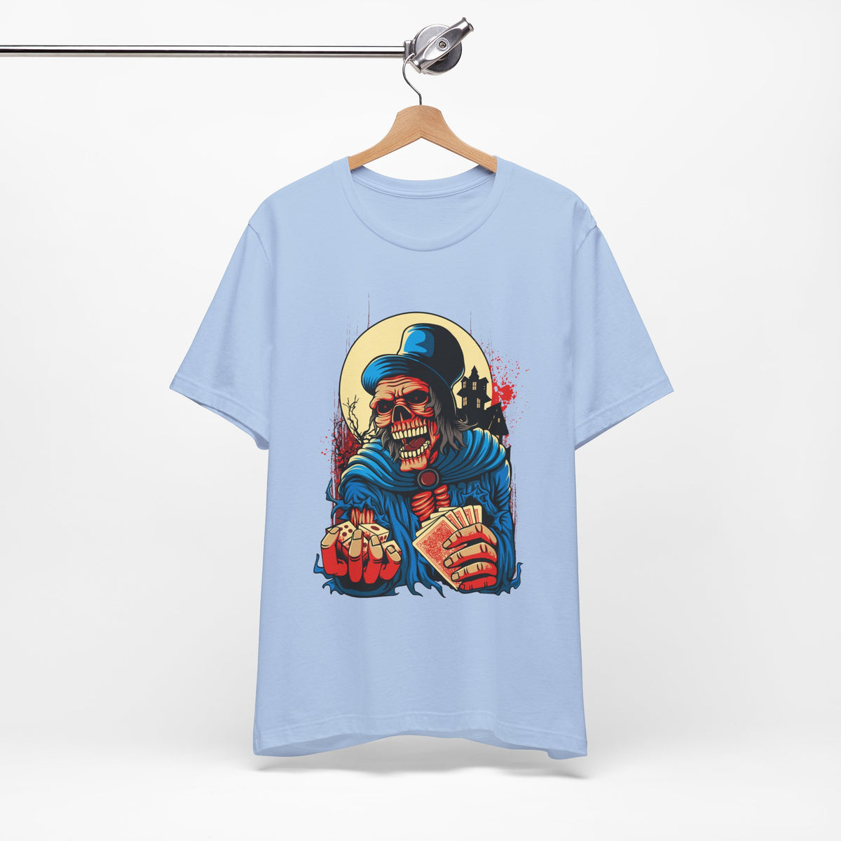Skull Graphic Design Tee, Skull Shirt, Vintage Tees, Art Design T-Shirt, Graphic Tee, Art Shirts - 1