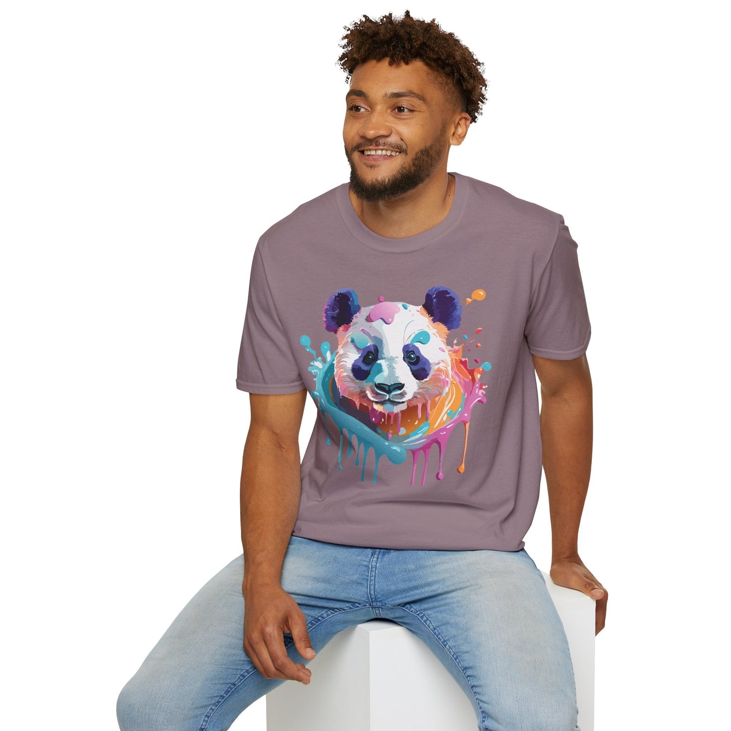 Panda Shirt T Shirt Softstyle 64000 Gildan 100 Percent Ring Spun Cotton Comfortable Animal Tee