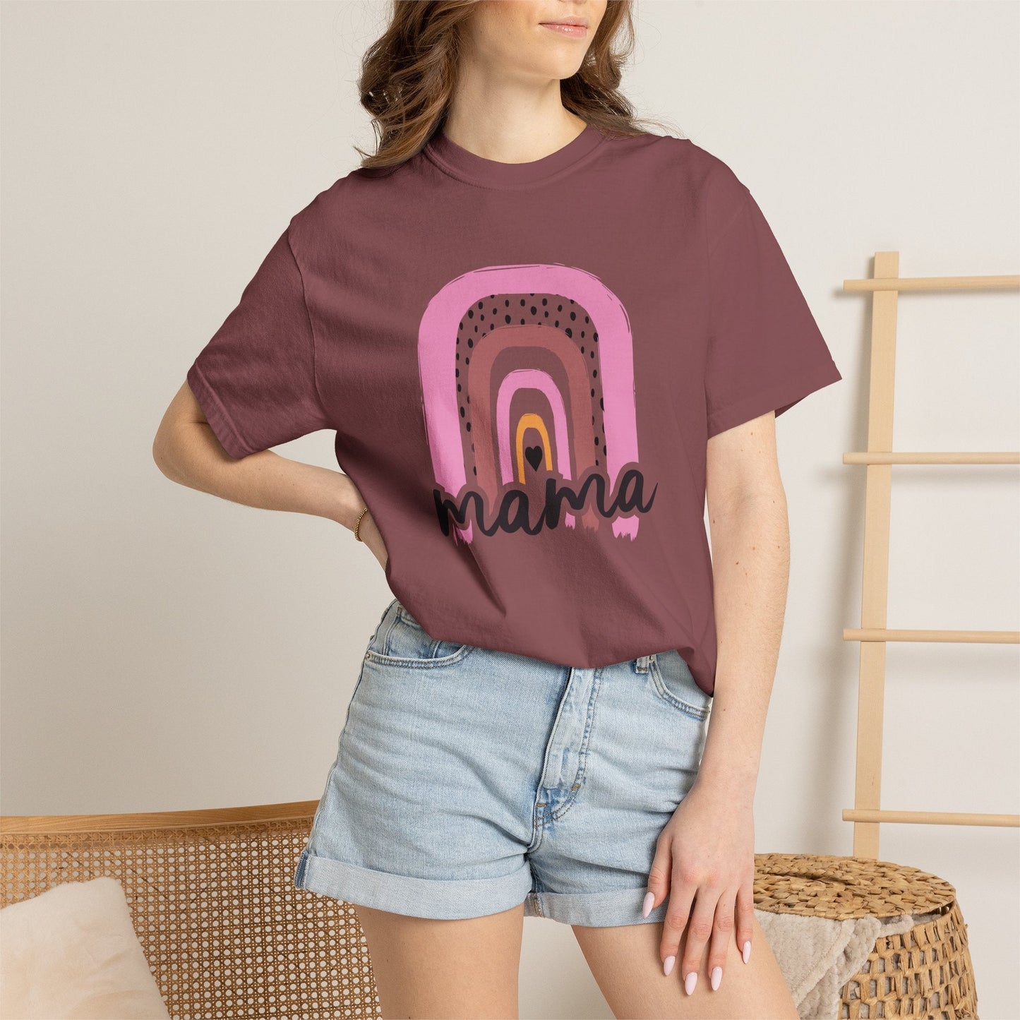 Mom T-shirt Mother's Day Mama Tee Unisex Comfort Colors Garment-Dyed Cotton h24