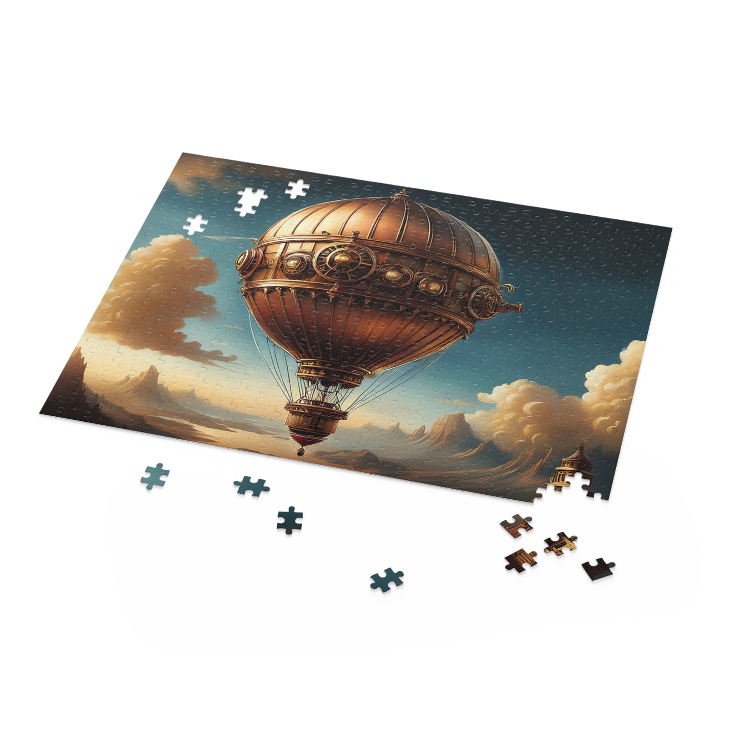 Hot air balloon Puzzle 500-Chipboard Pieces in Box | Kids Puzzles Size: 16" x 20",  Ages 9+ and Family pn50