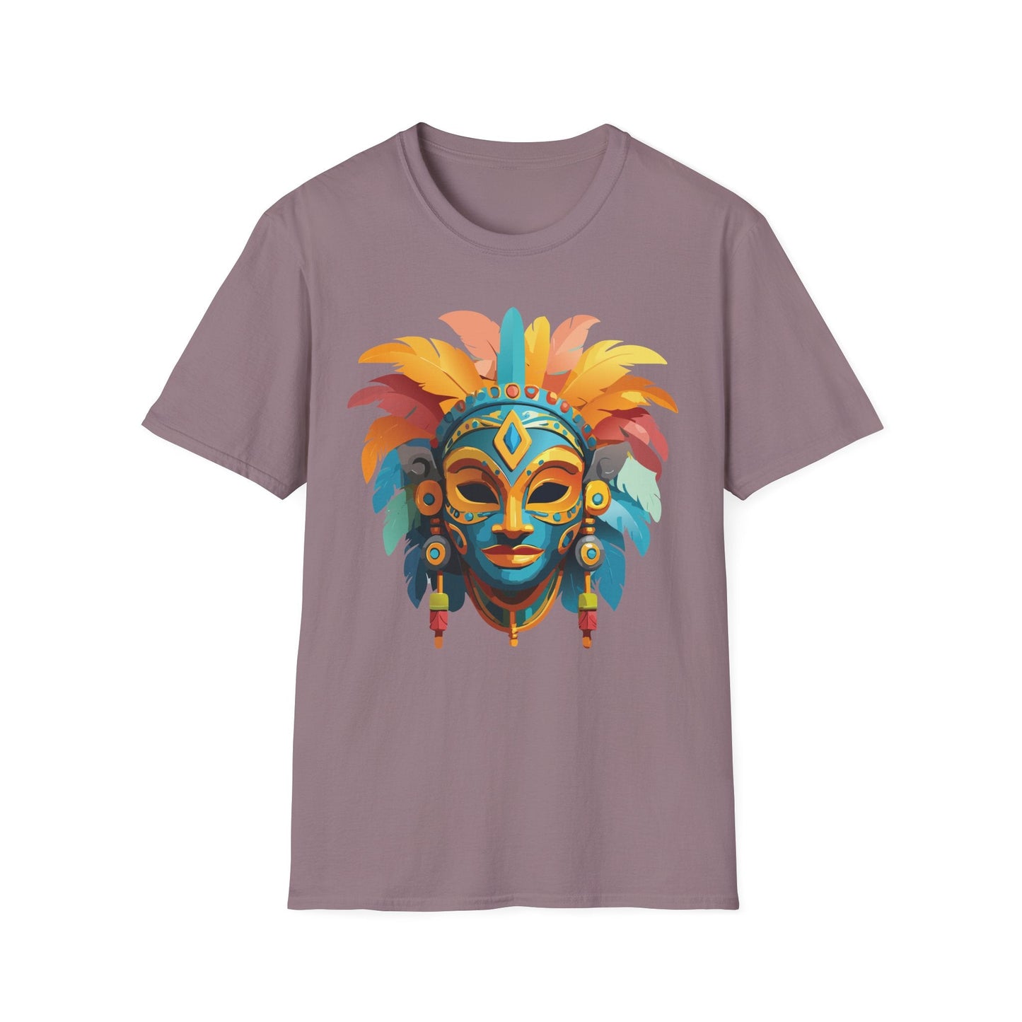 Mask Tee Shirt Unisex Graphic Design Short Sleeve Tee Gildan Softstyle 64000 Ring Spun Cotton